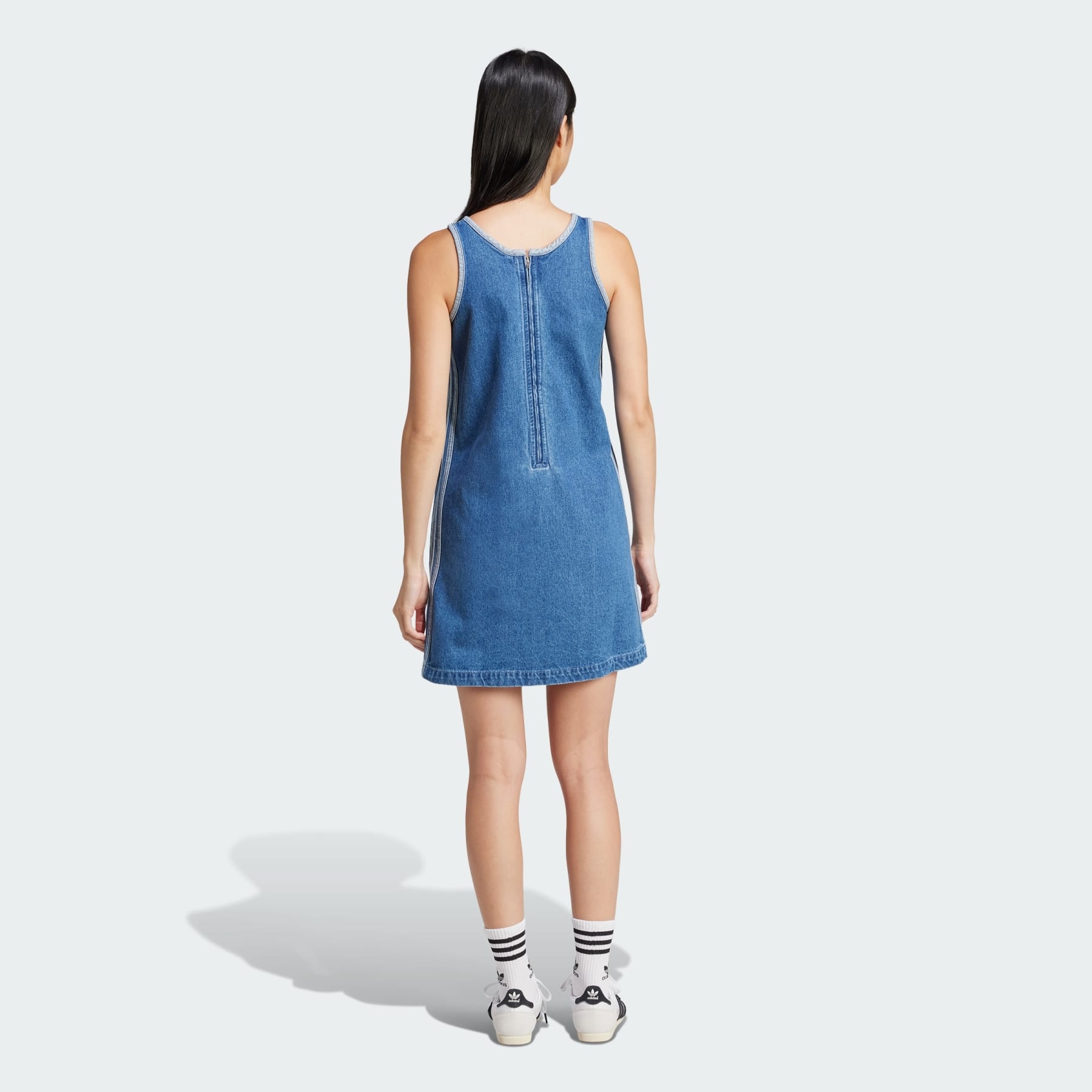 Adicolor Denim 3-Stripes Tank Dress - 3