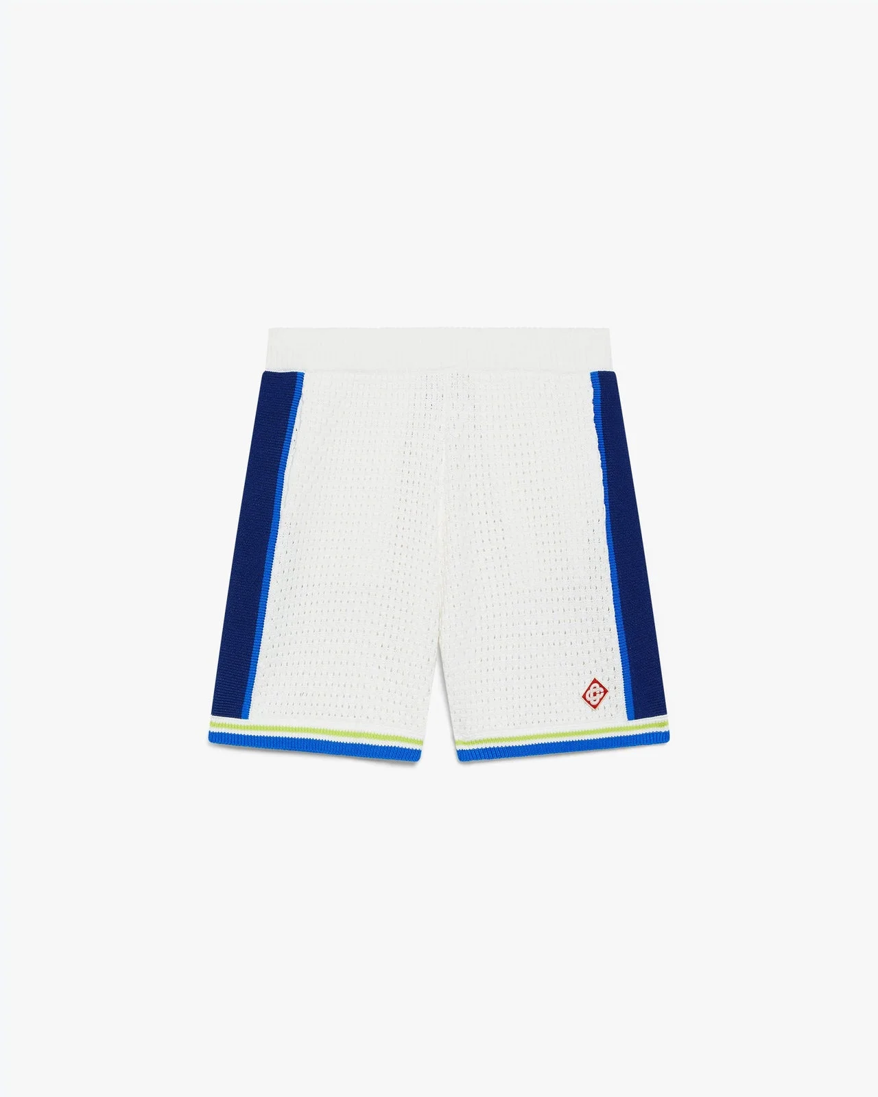 White & Blue Crochet Shorts | Casablanca Paris - 1