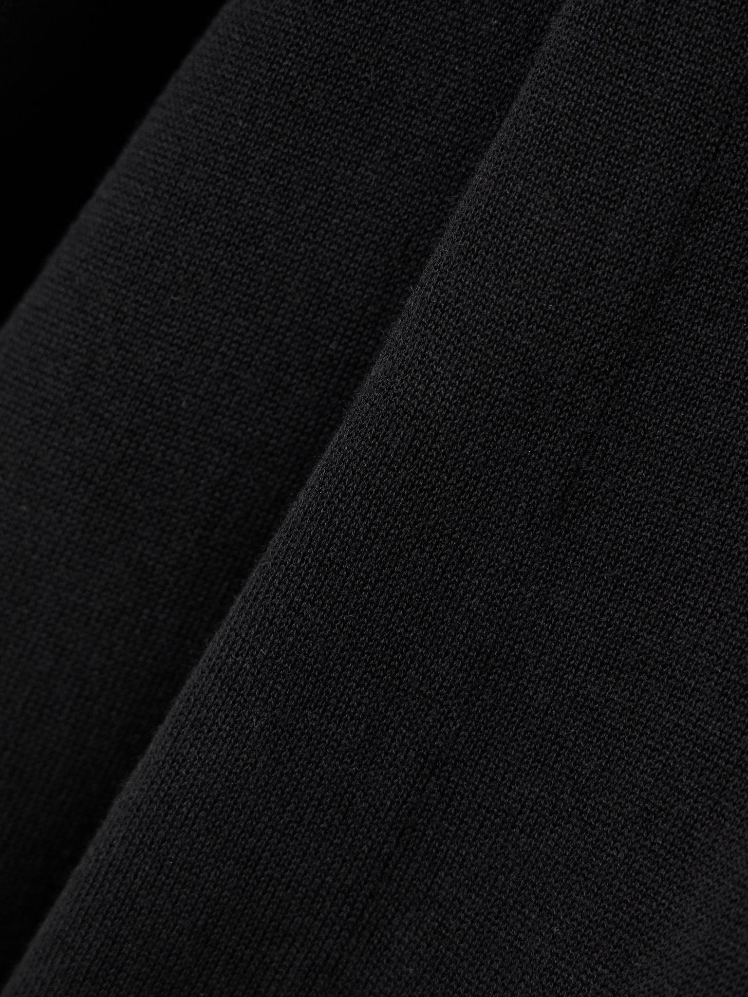 Lyocell and cashmere-blend T-shirt Black - 4