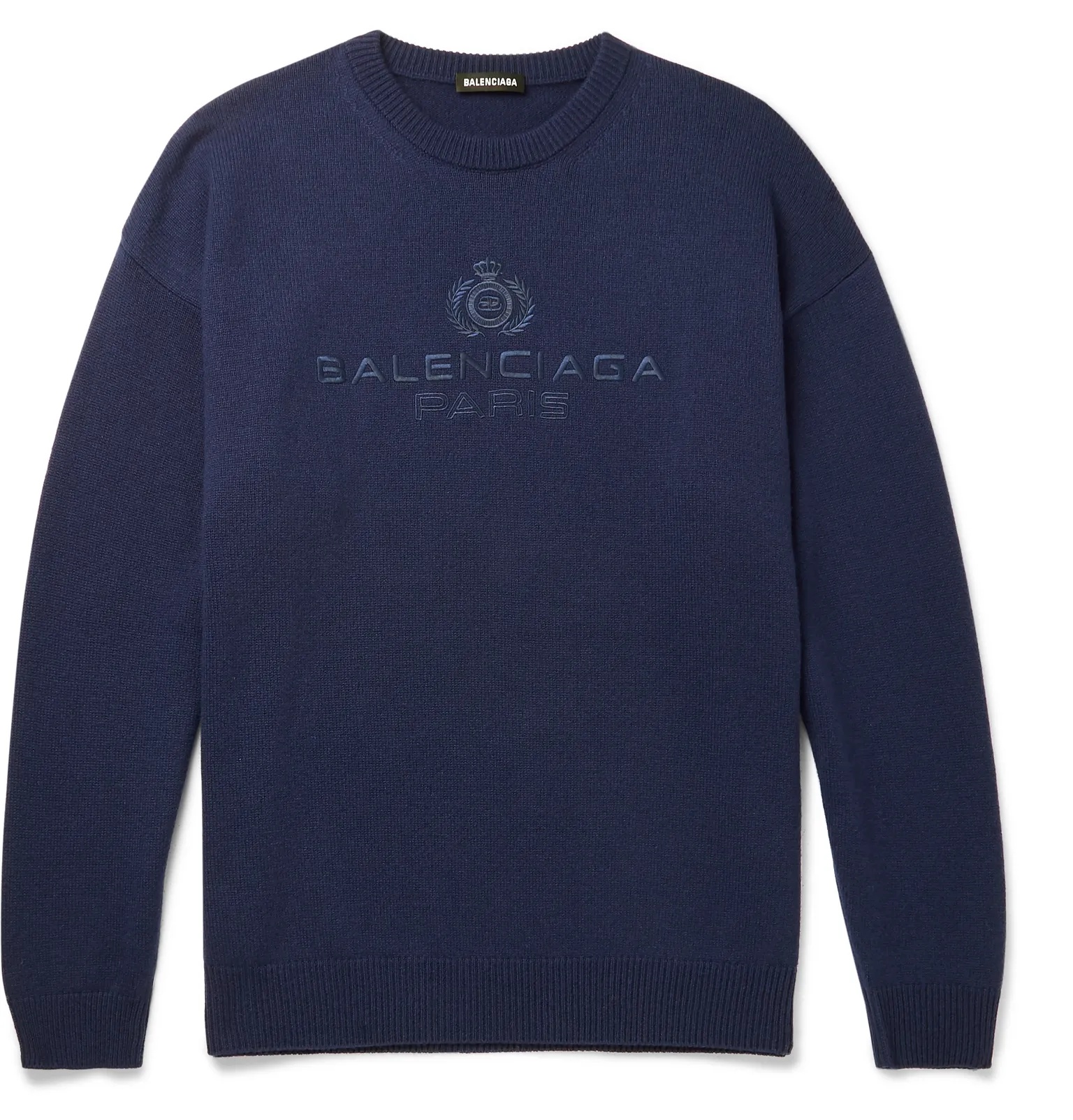 Logo-Embroidered Cashmere Sweater - 1