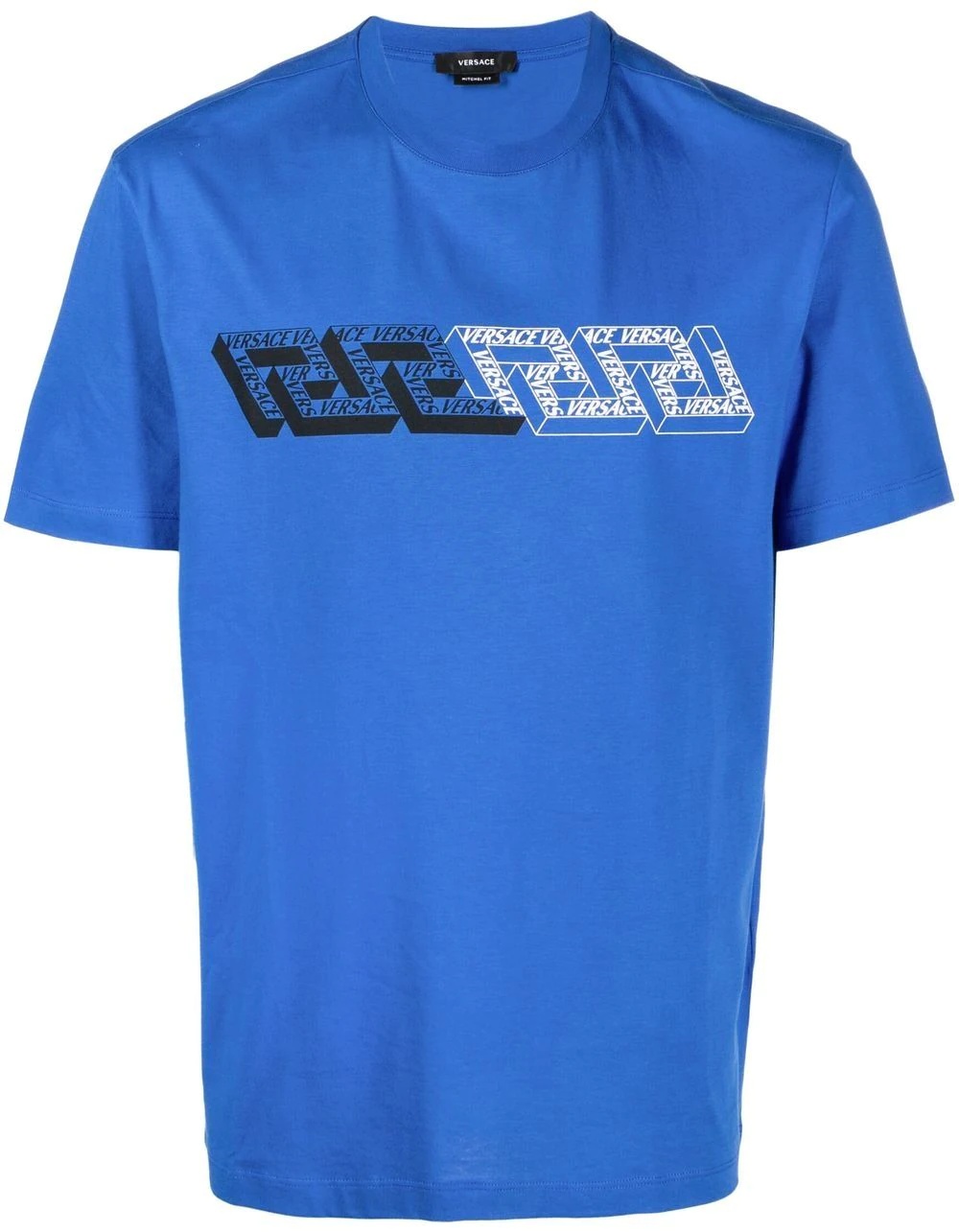 Greca-print logo T-shirt - 1