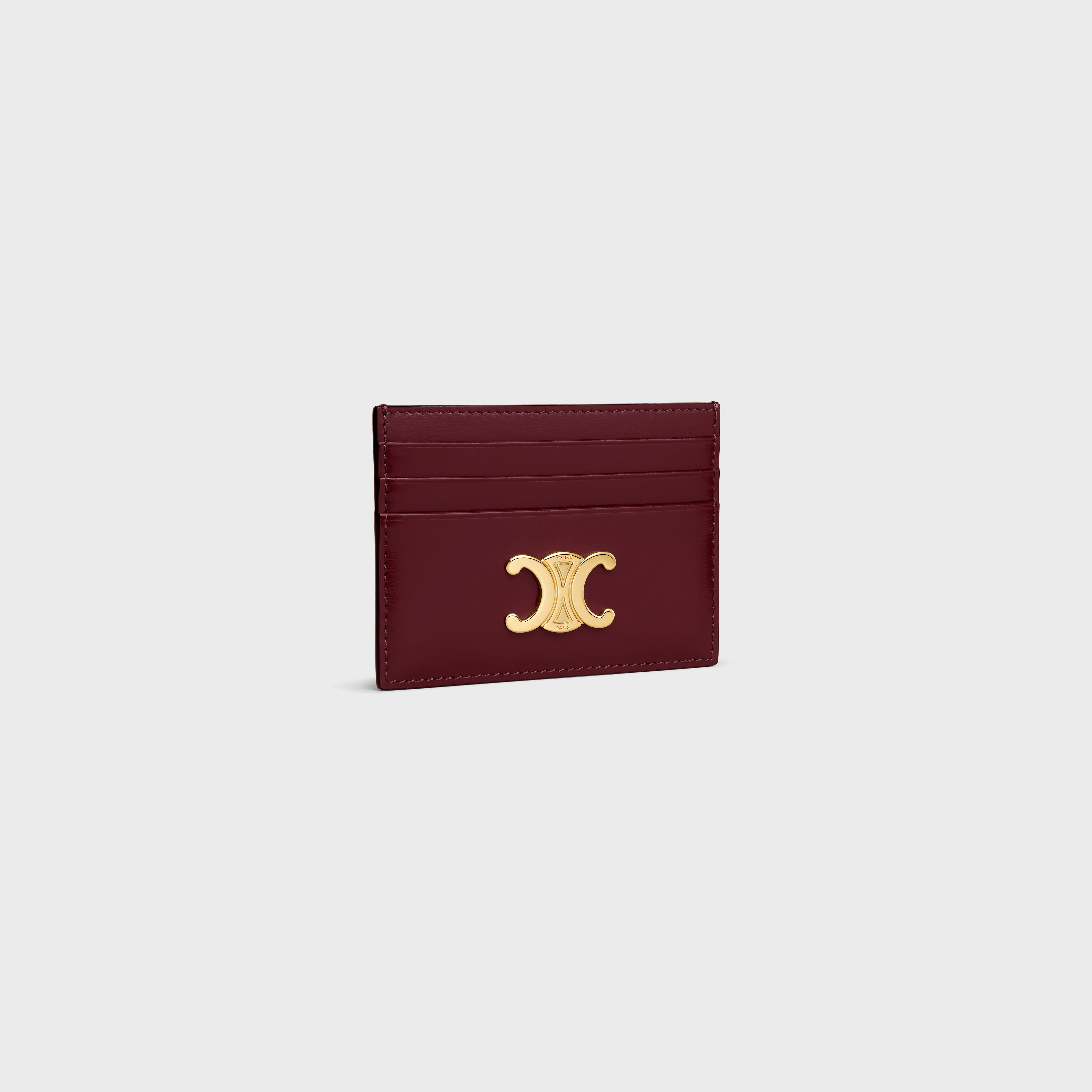 TRIOMPHE CARD HOLDER in Shiny calfskin - 2