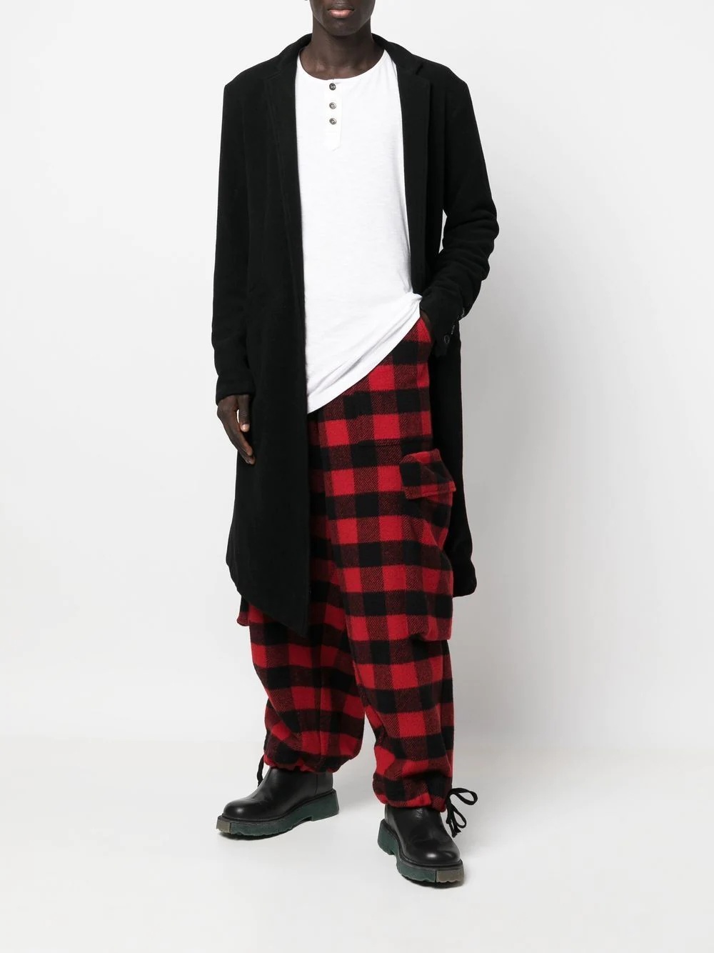 Buffalo check-print cargo pant - 2