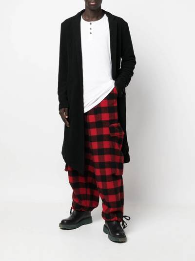 Greg Lauren Buffalo check-print cargo pant outlook