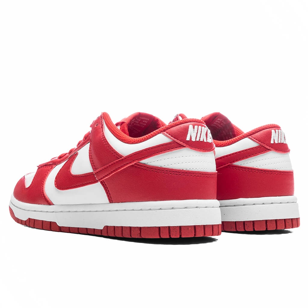 WOMEN'S DUNK LOW - WHITE/UNIVERSITY RED - 3
