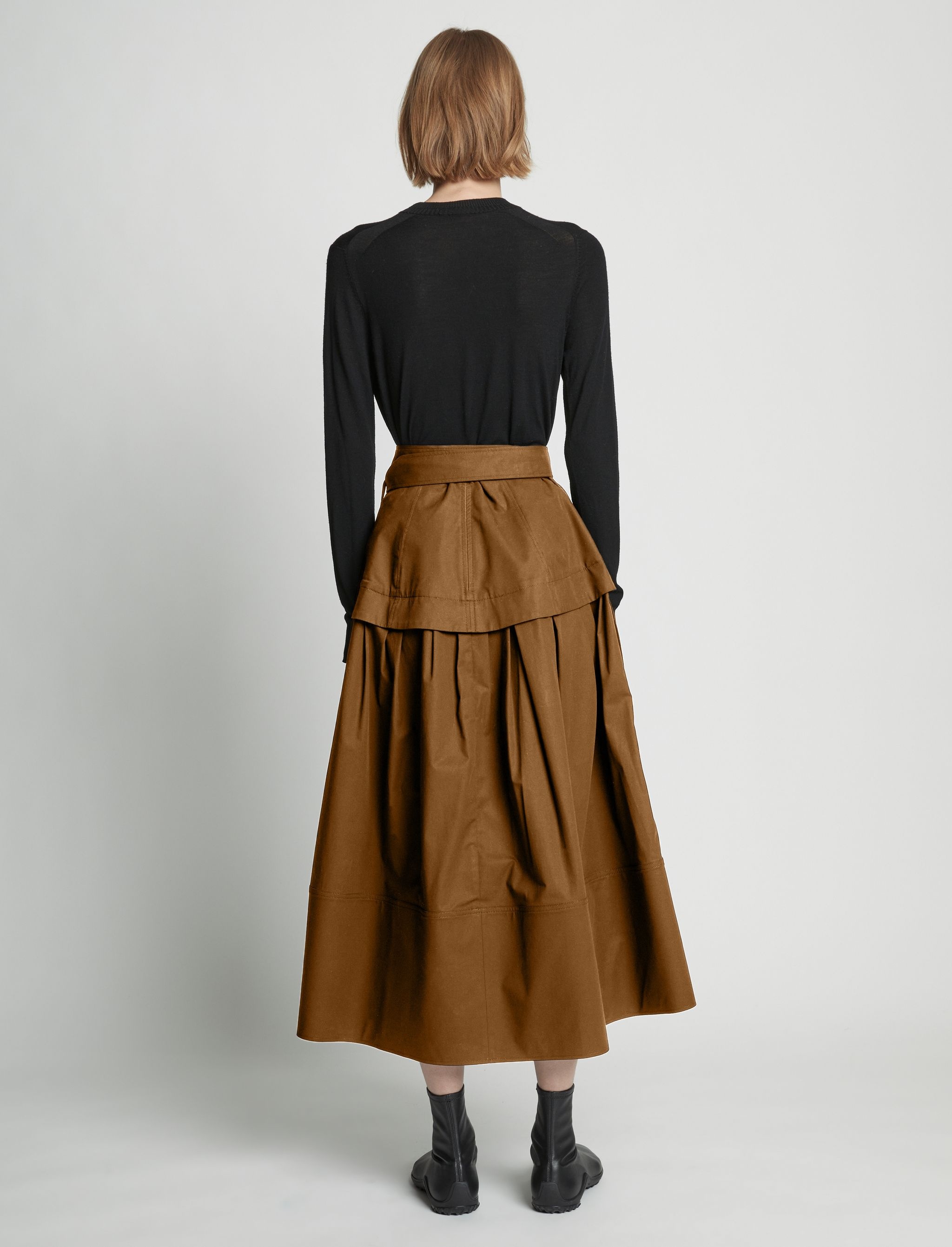 Poplin Belted Skirt - 4