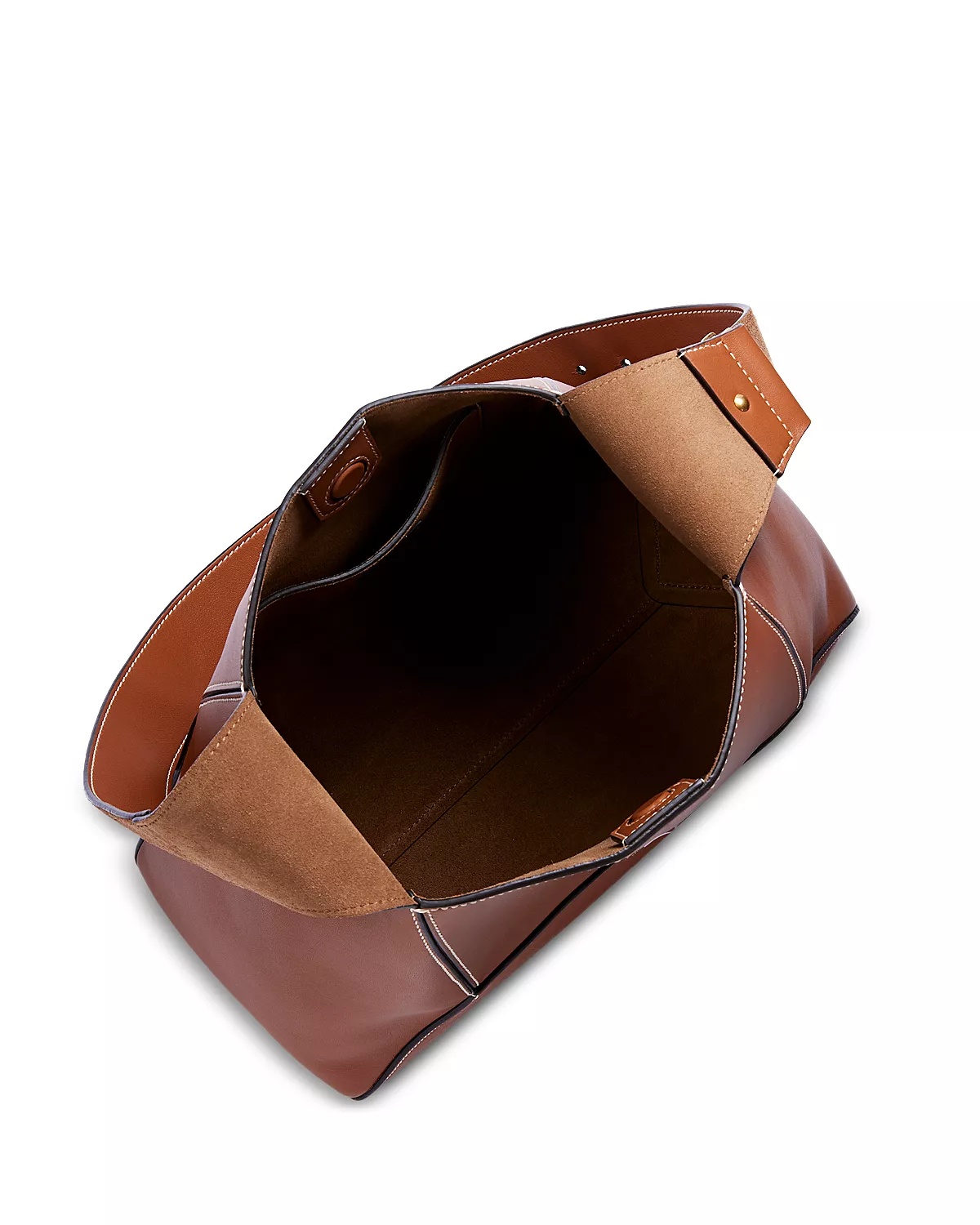 Diamond Hobo Leather Shoulder Bag - 3