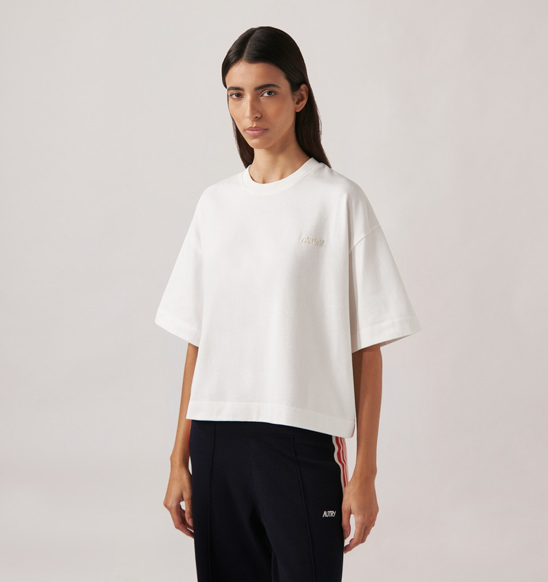 AUTRY TONAL LOGO BOXY TEE WOMAN outlook