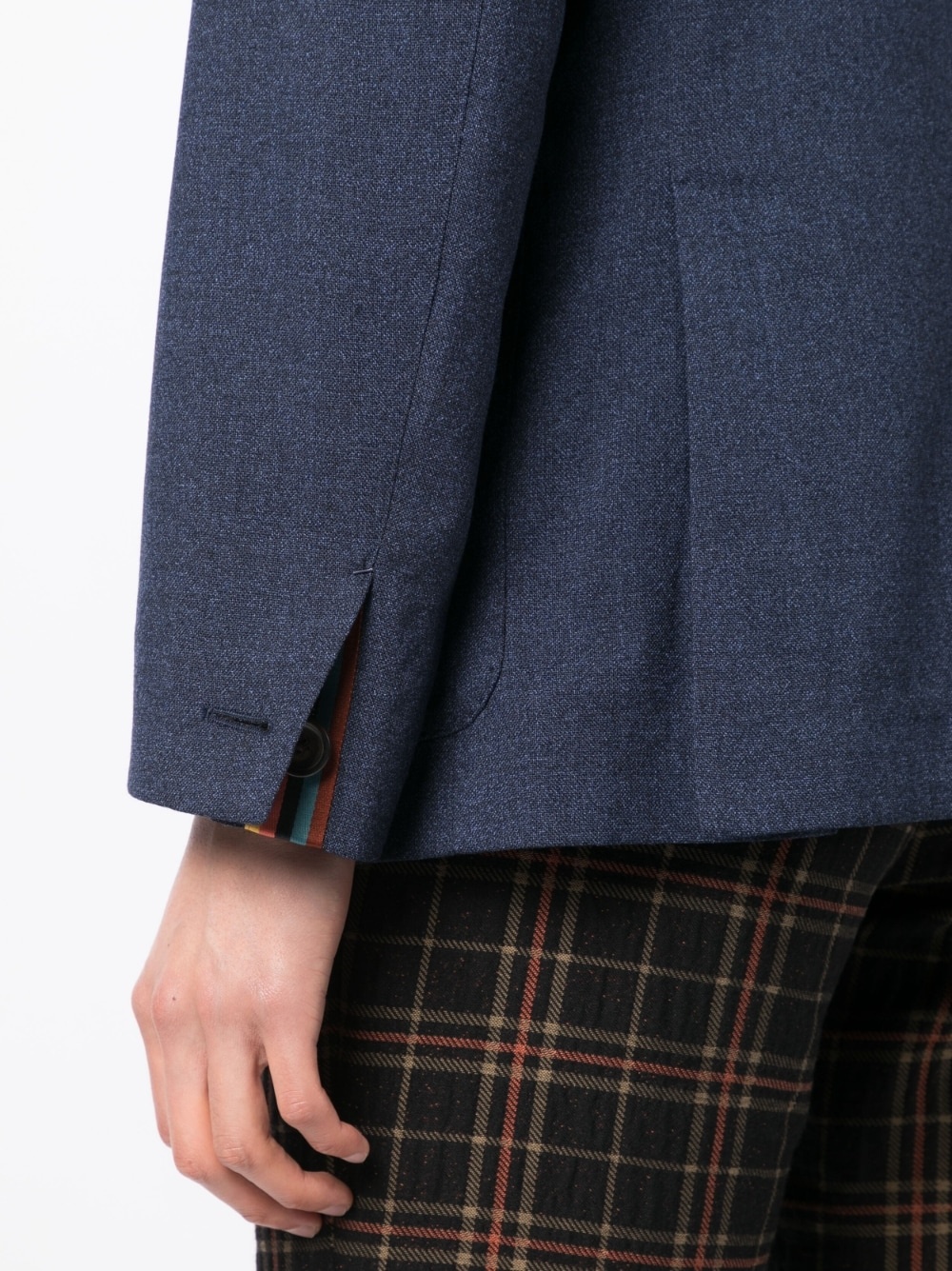 single-breasted wool blazer - 5