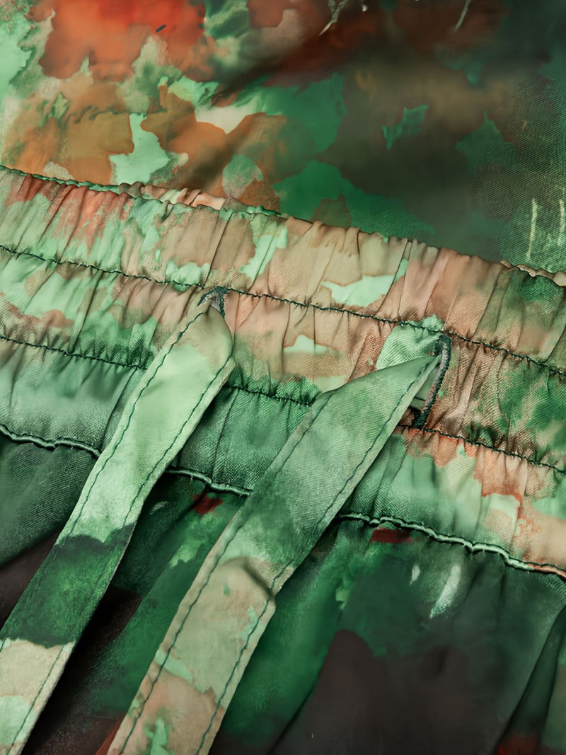 tie dye-print silk-blend shorts 3
