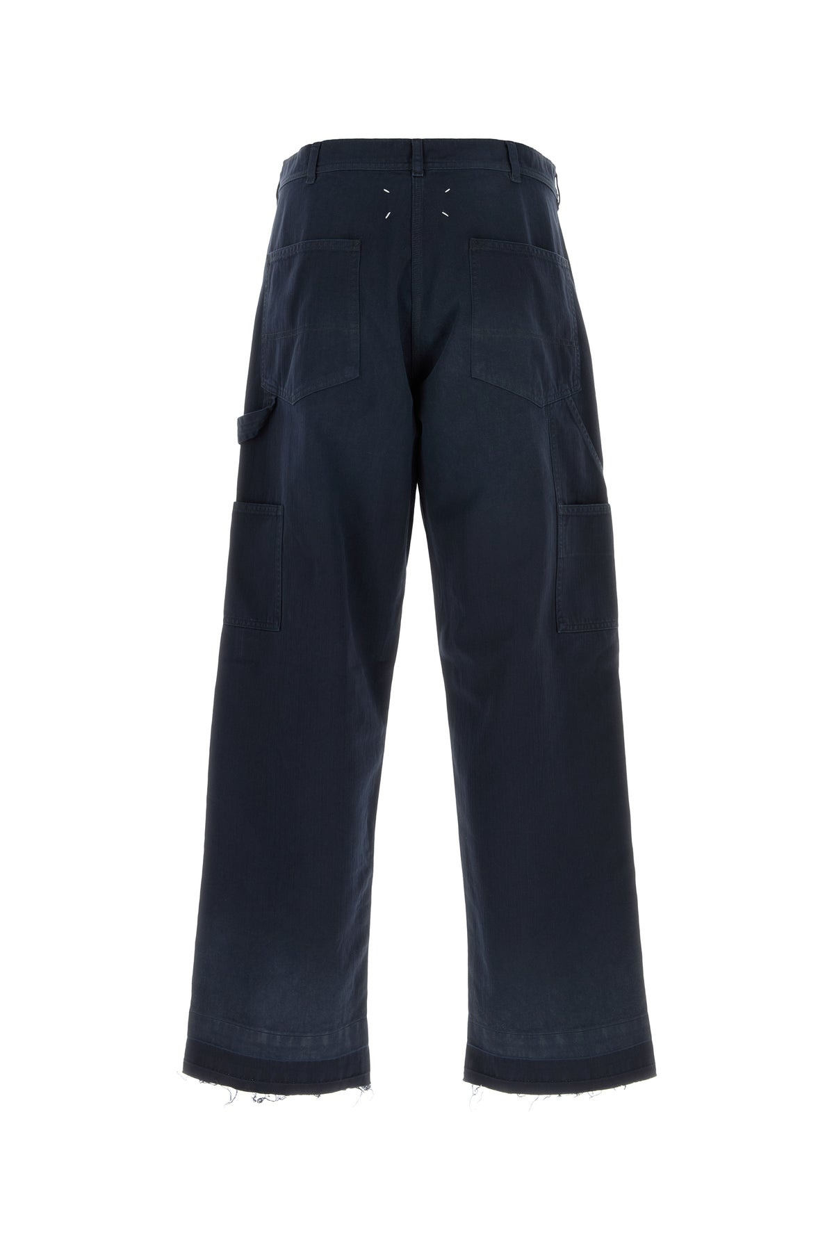 Navy blue cotton pant - 2
