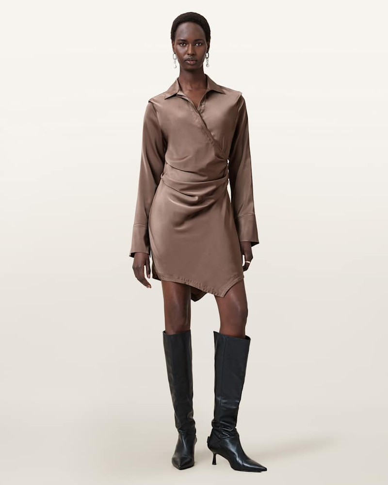 TIRA SATIN MINI DRESS 5