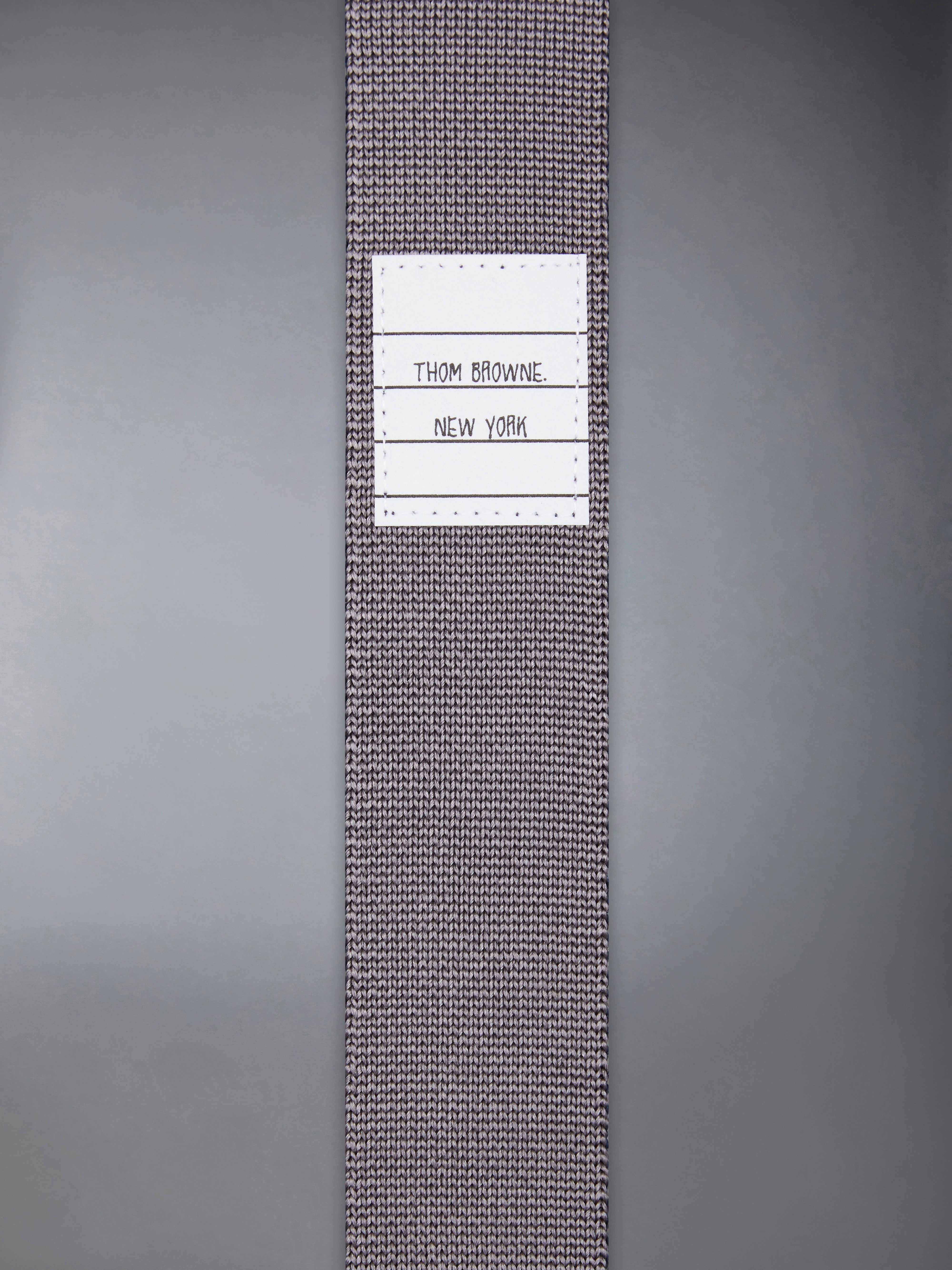 GEESE ICON JACQUARD 4-BAR SILK KNIT TIE - 3