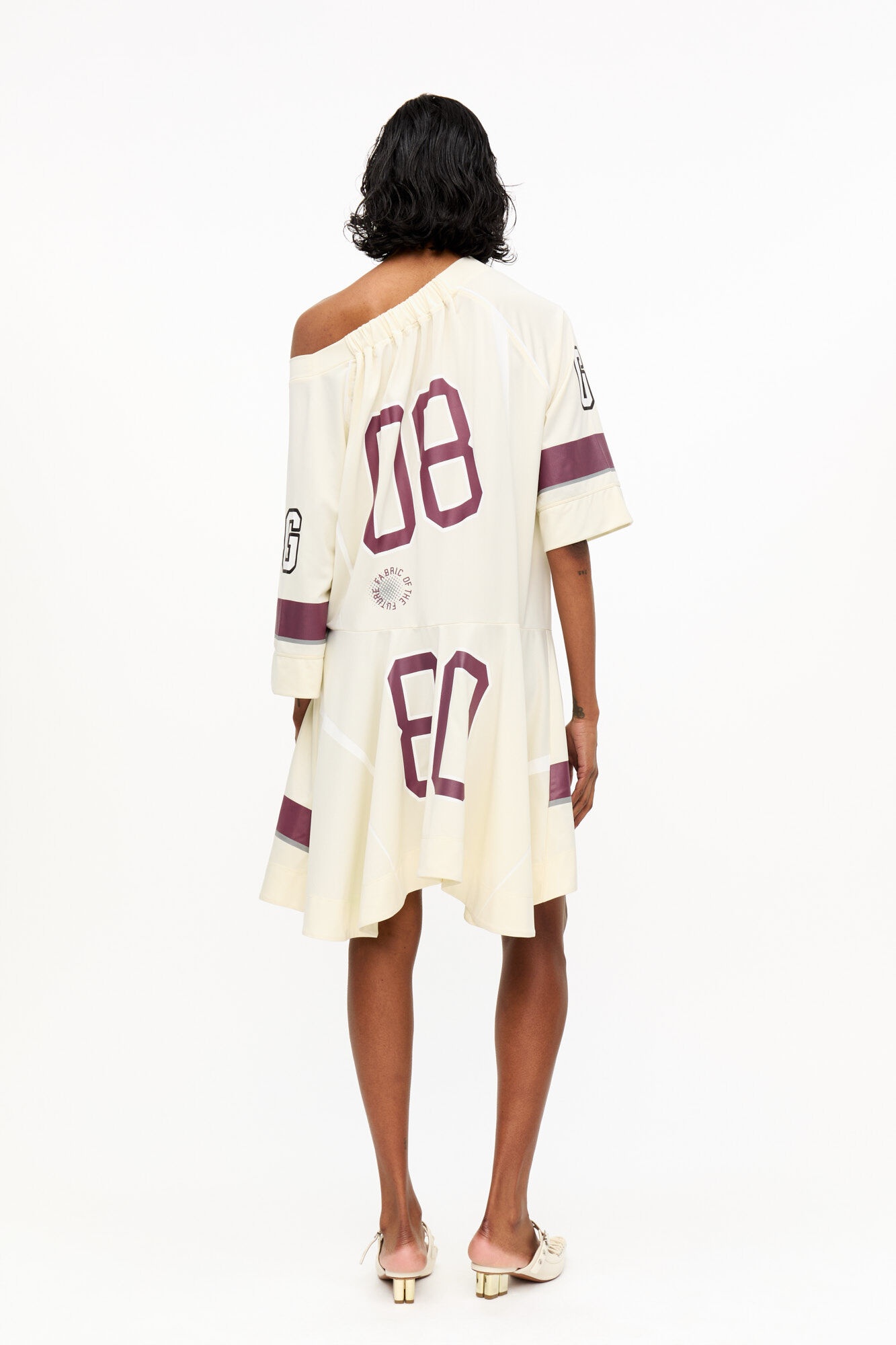 OFF-WHITE FUTURE MESH OVERSIZED MINI DRESS - 3