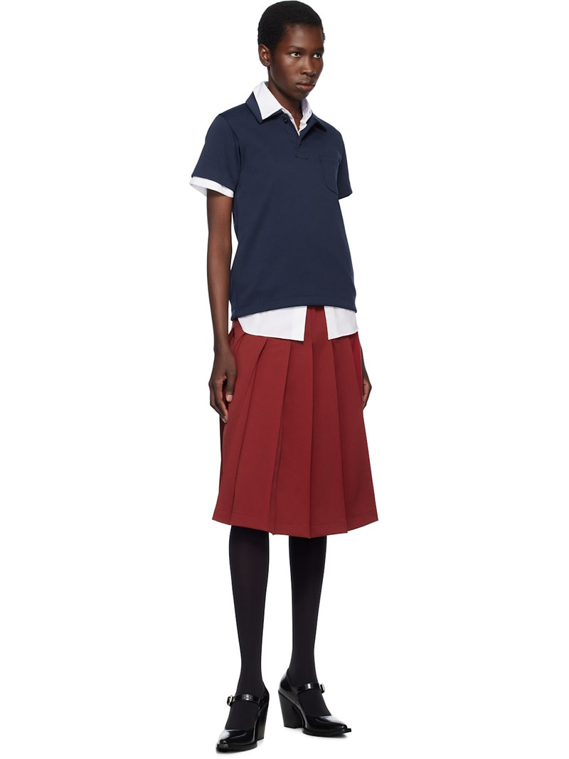 Comme des Garçons GIRL Navy Polyester Jersey Polo outlook
