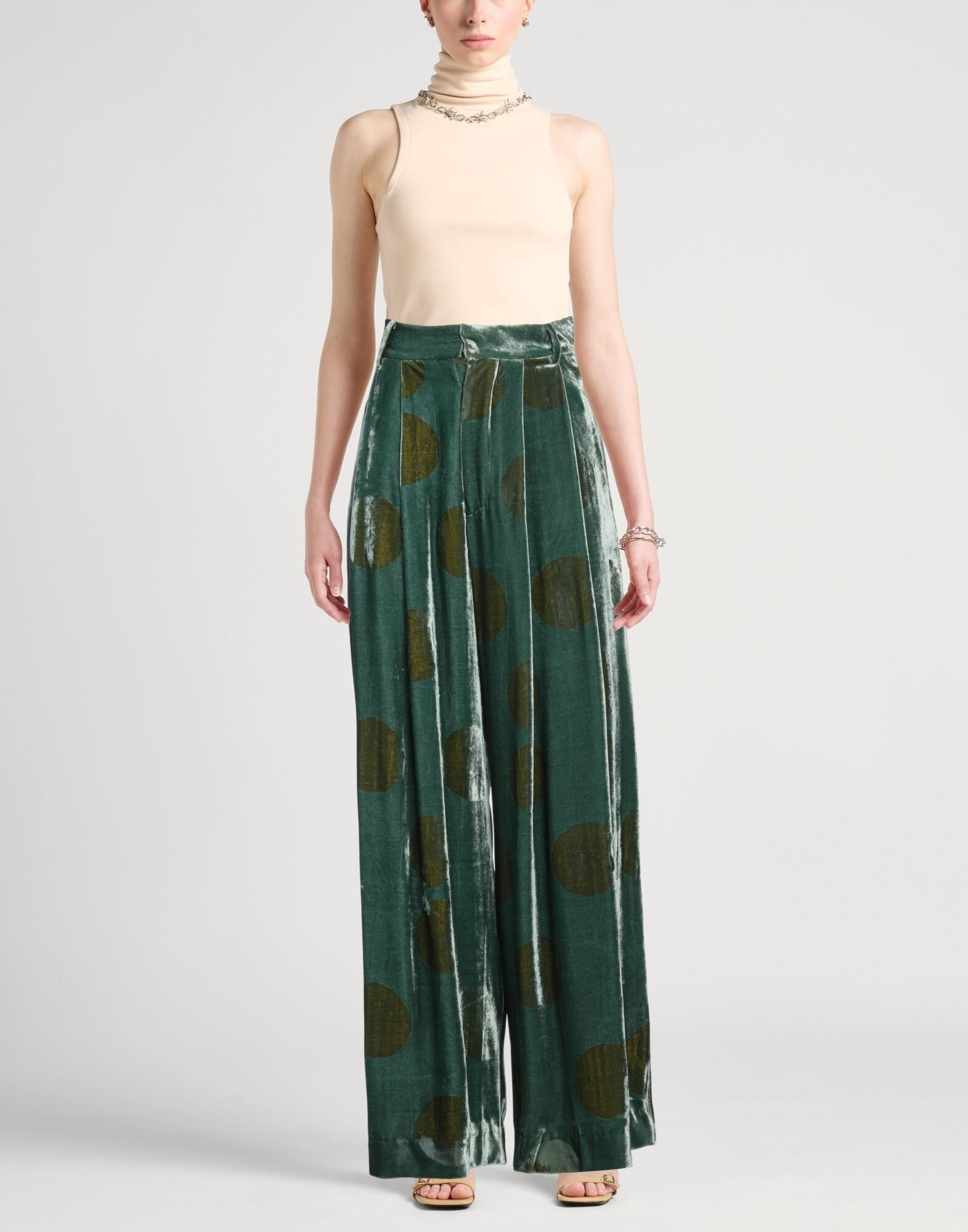 Green Women's Casual Pants - 2