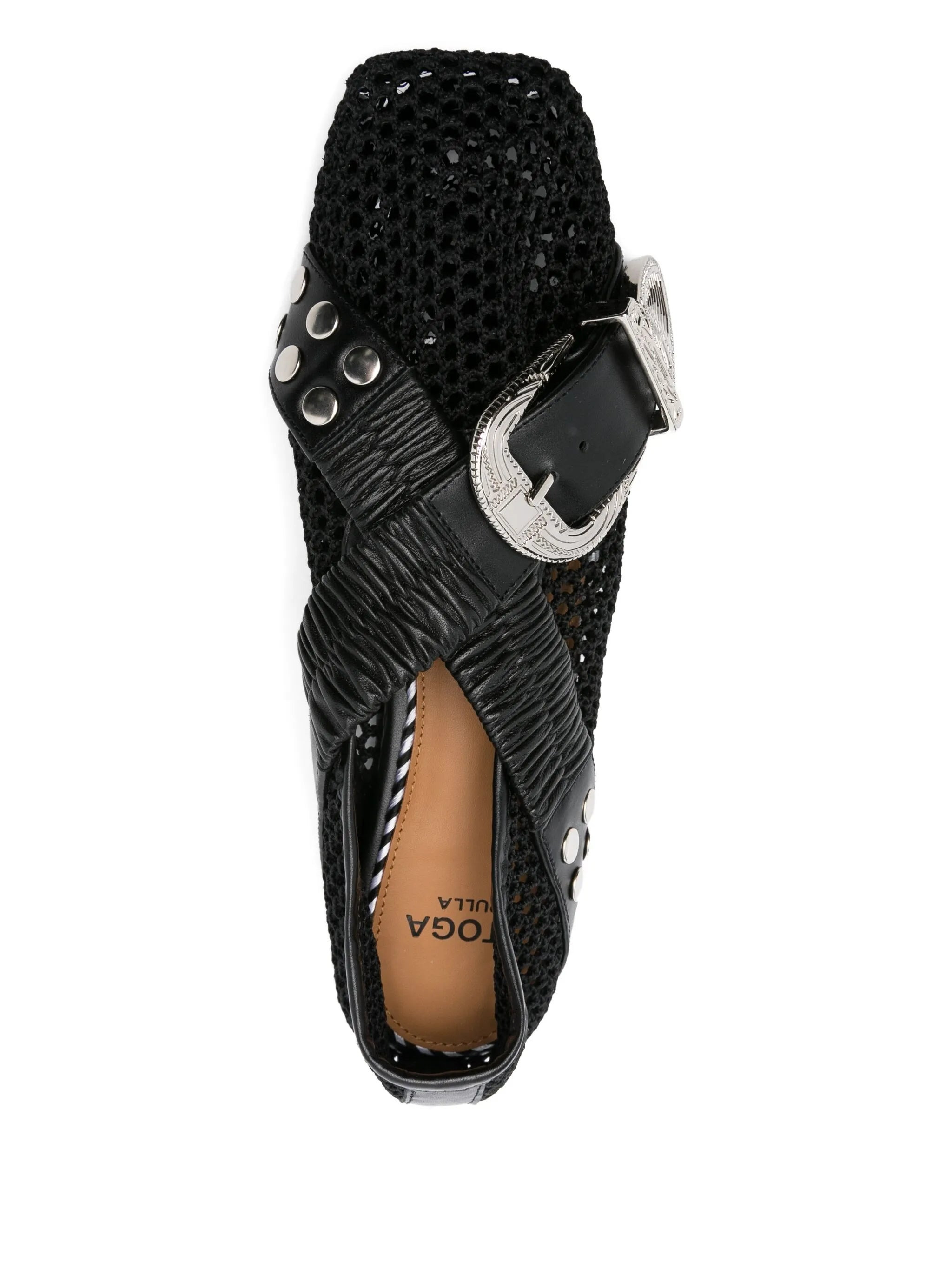Toga Pulla Buckle-detail Mesh-detail Flats - 3