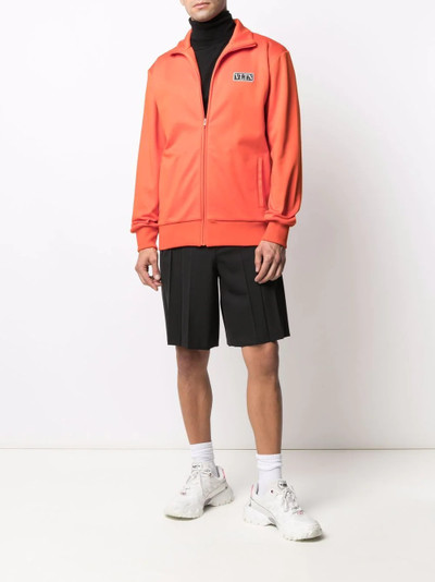 Valentino logo-patch zipped sweatshirt outlook