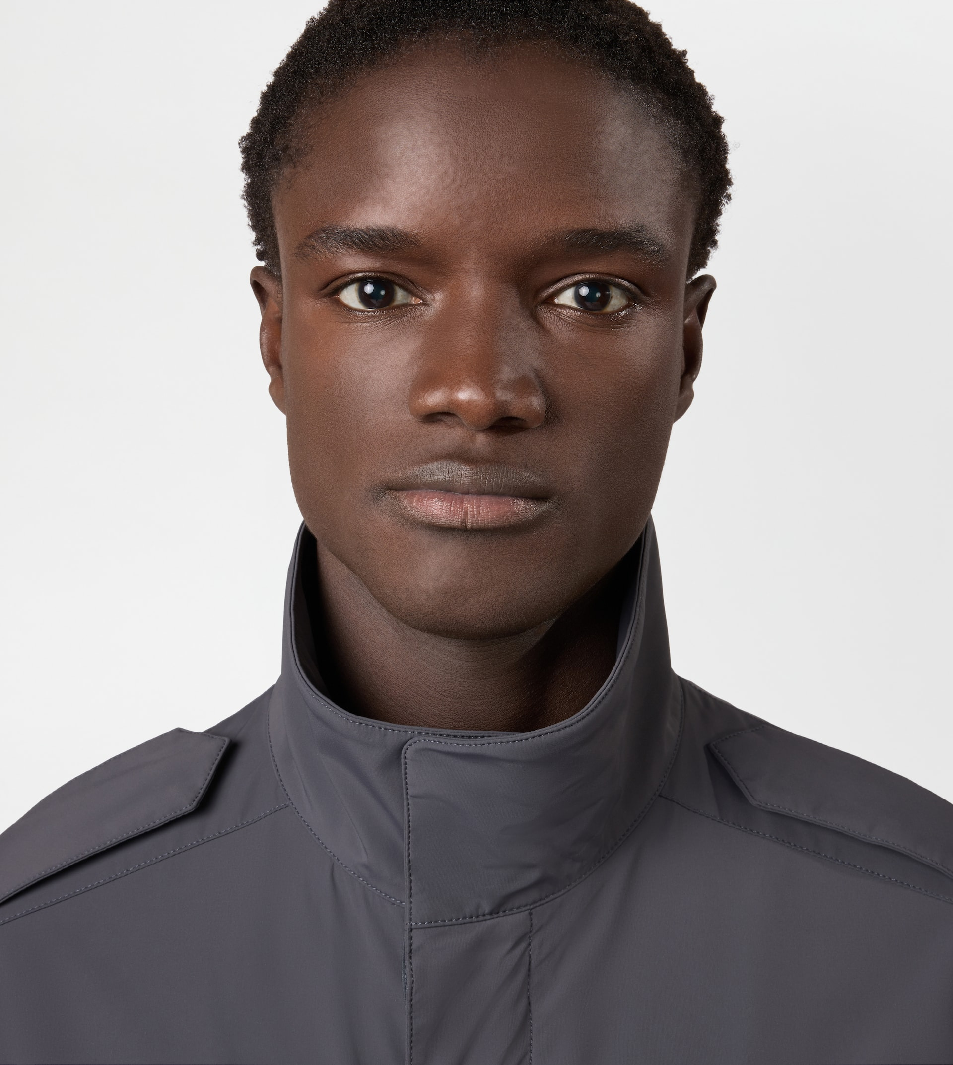 FIELD JACKET IN TECHNICAL FABRIC - GREY - 5