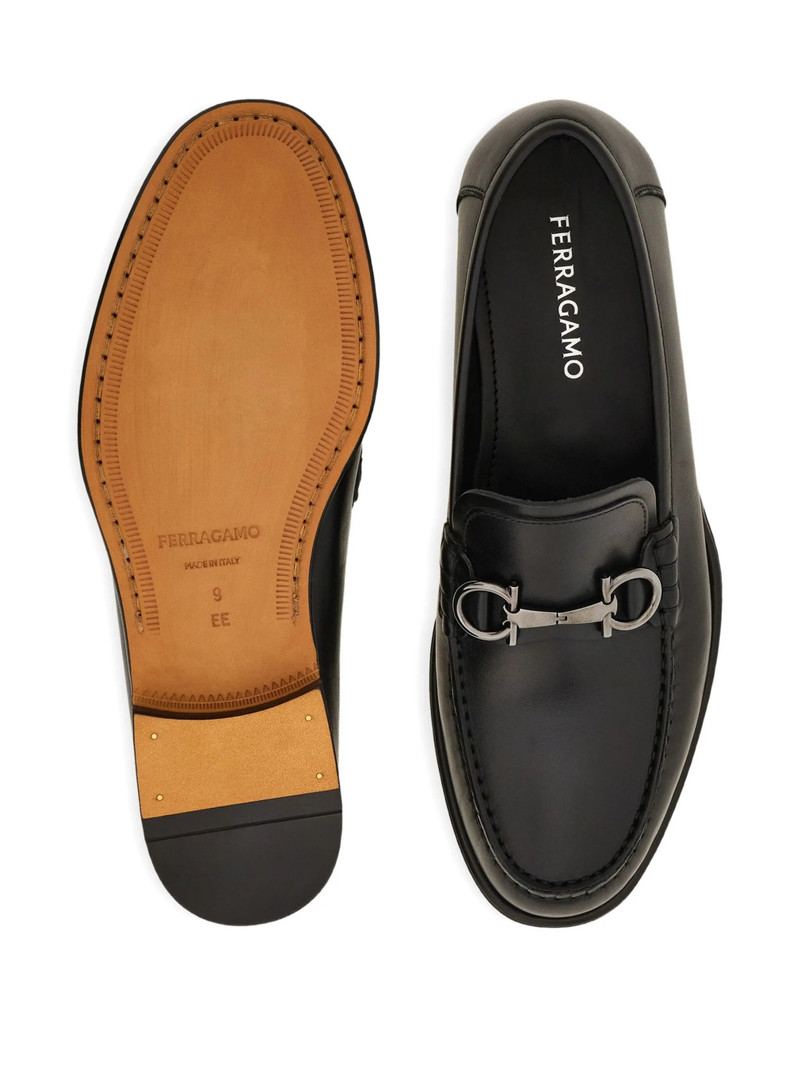 FERRAGAMO Ferragamo Gancini-buckle Loafers outlook