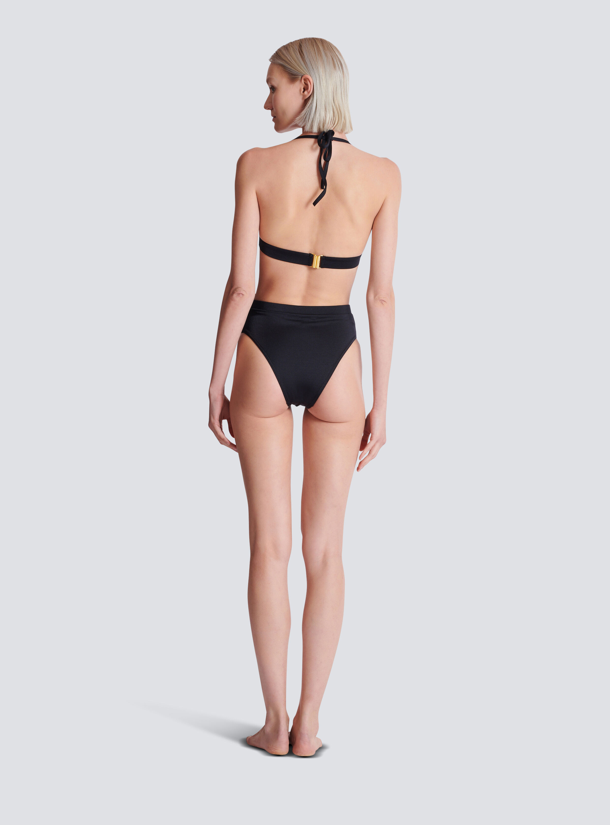Two-piece swimsuit with buttons - 4