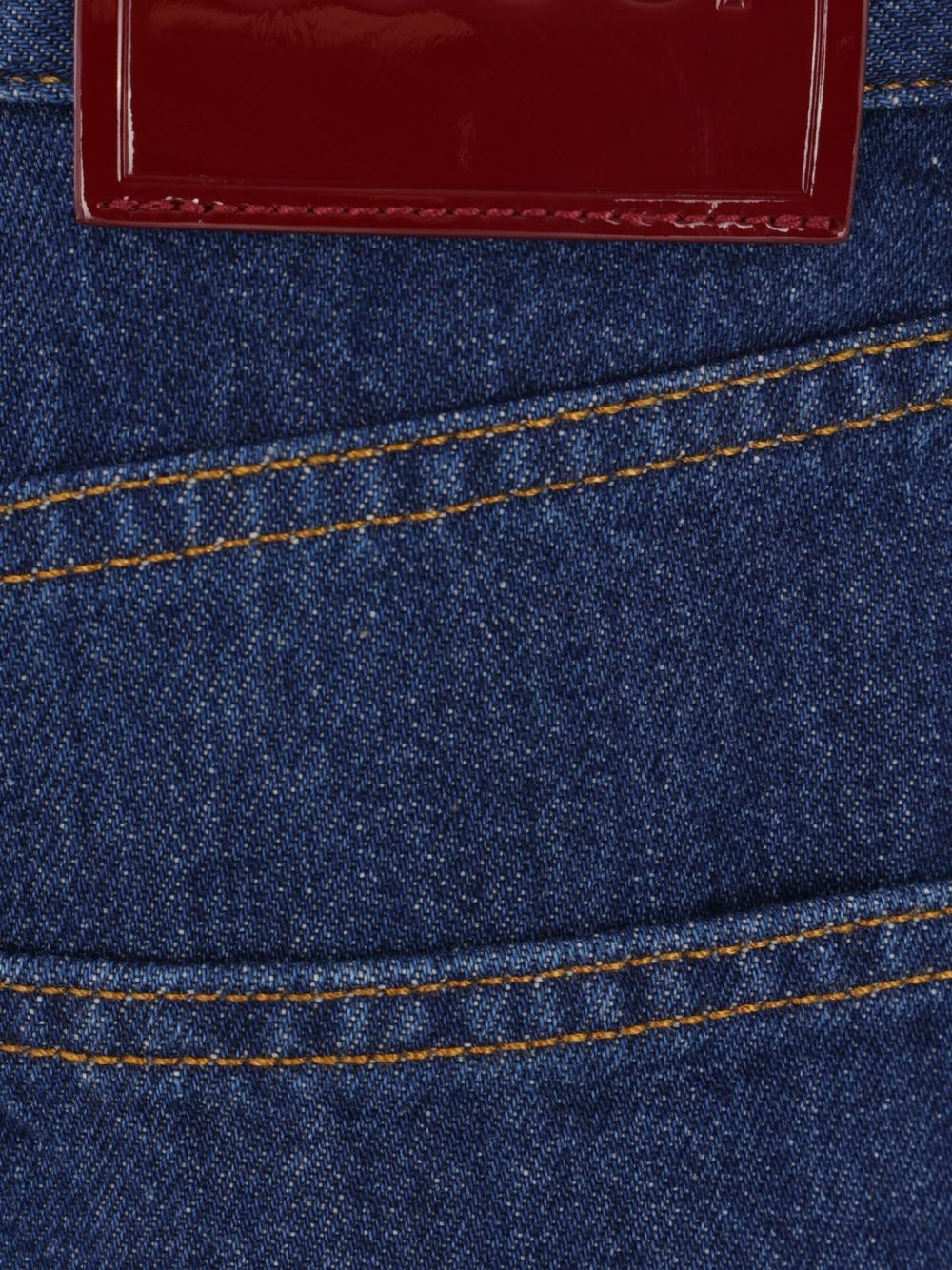 wide-leg cotton jeans - 4
