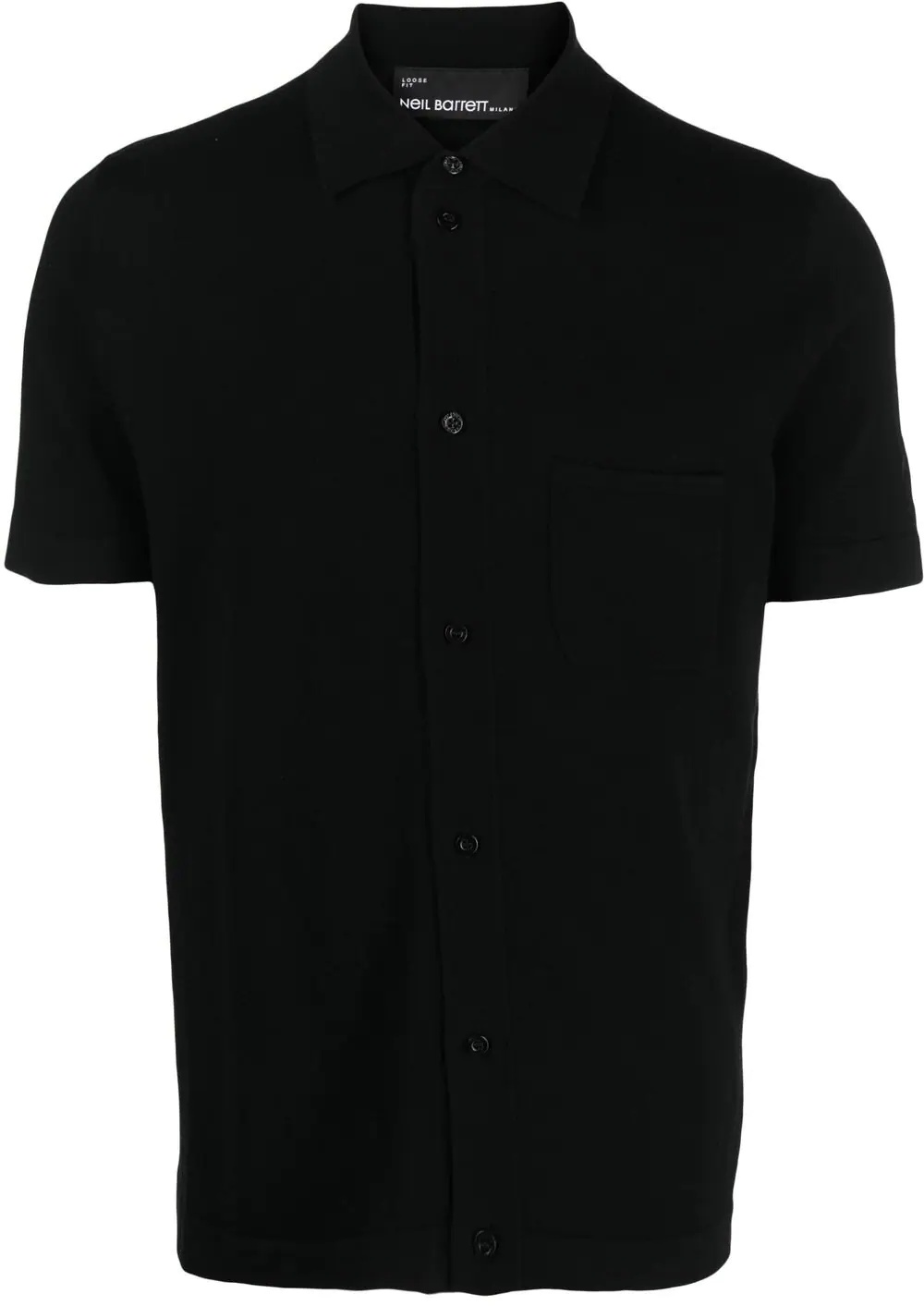 buttoned-up polo shirt - 1