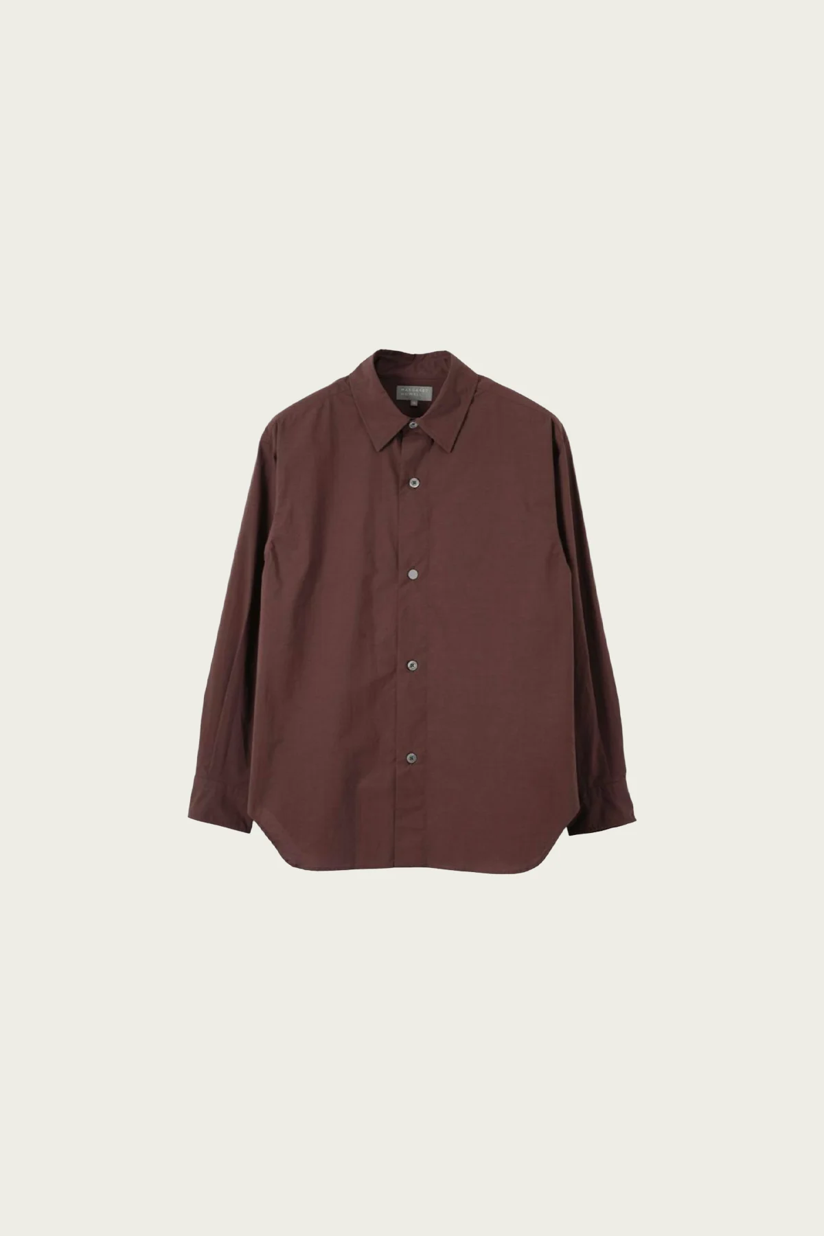 Relaxed Shirt - Mahogany Fine Count Cotton Poplin - 1