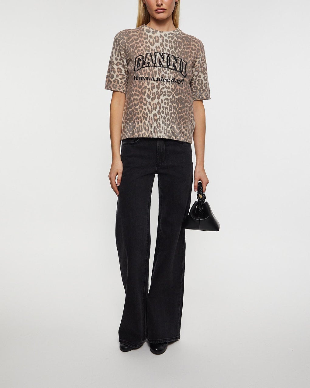 T-Shirt Graphic Wool Mix Leopard Leopard - 3