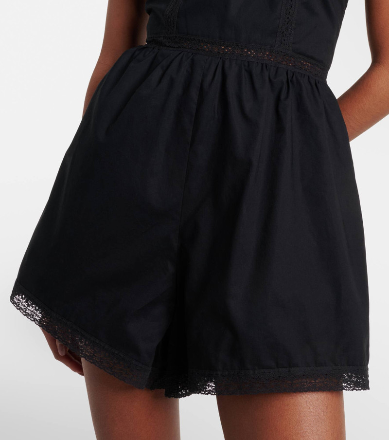 Emilia lace-trimmed cotton romper 5