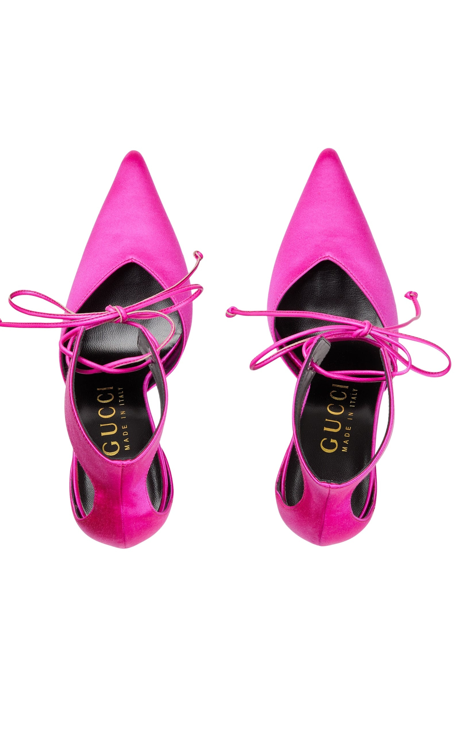 Lace-up satin Pump - 5