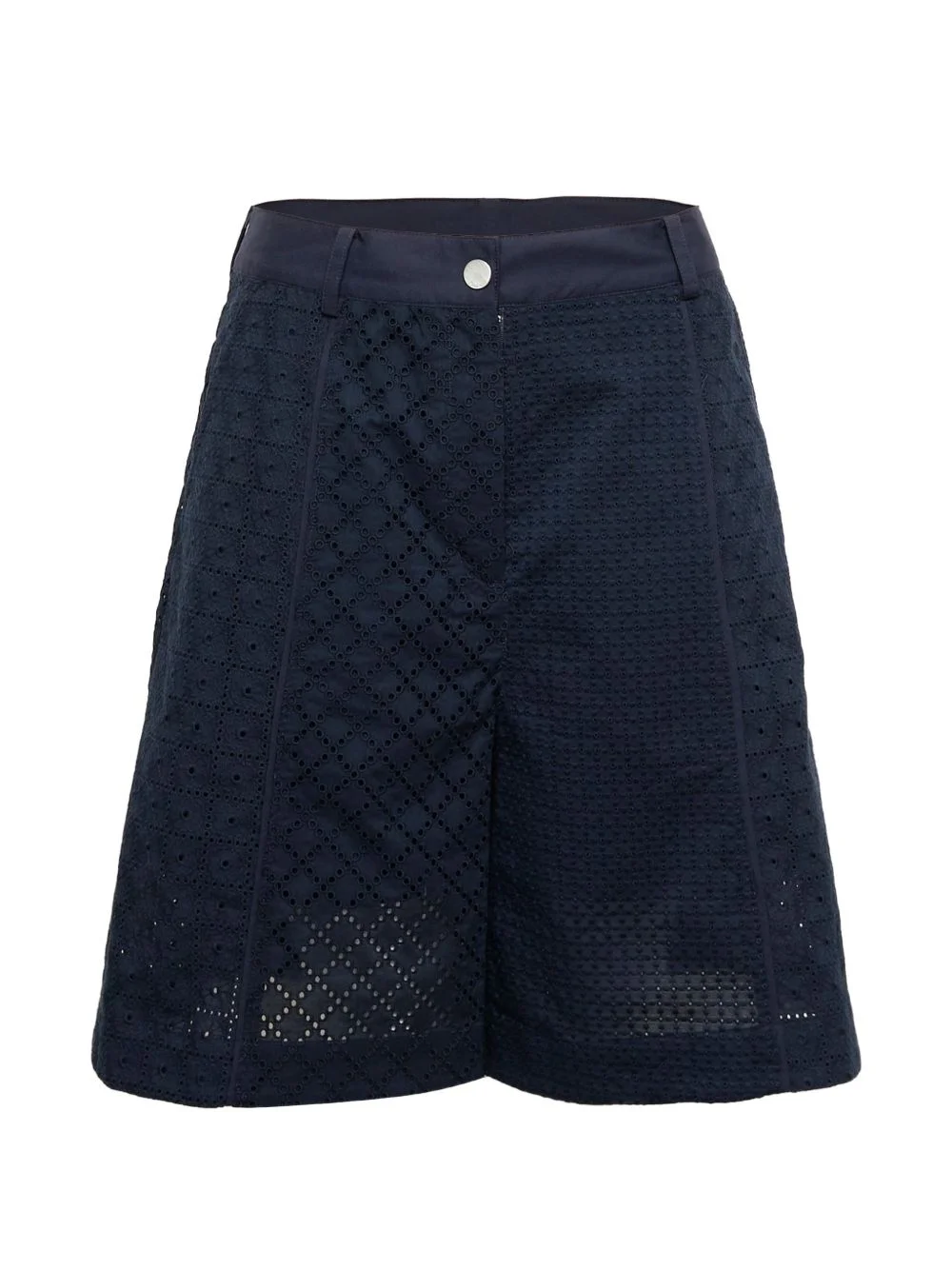 broderie-anglaise bermuda shorts - 1
