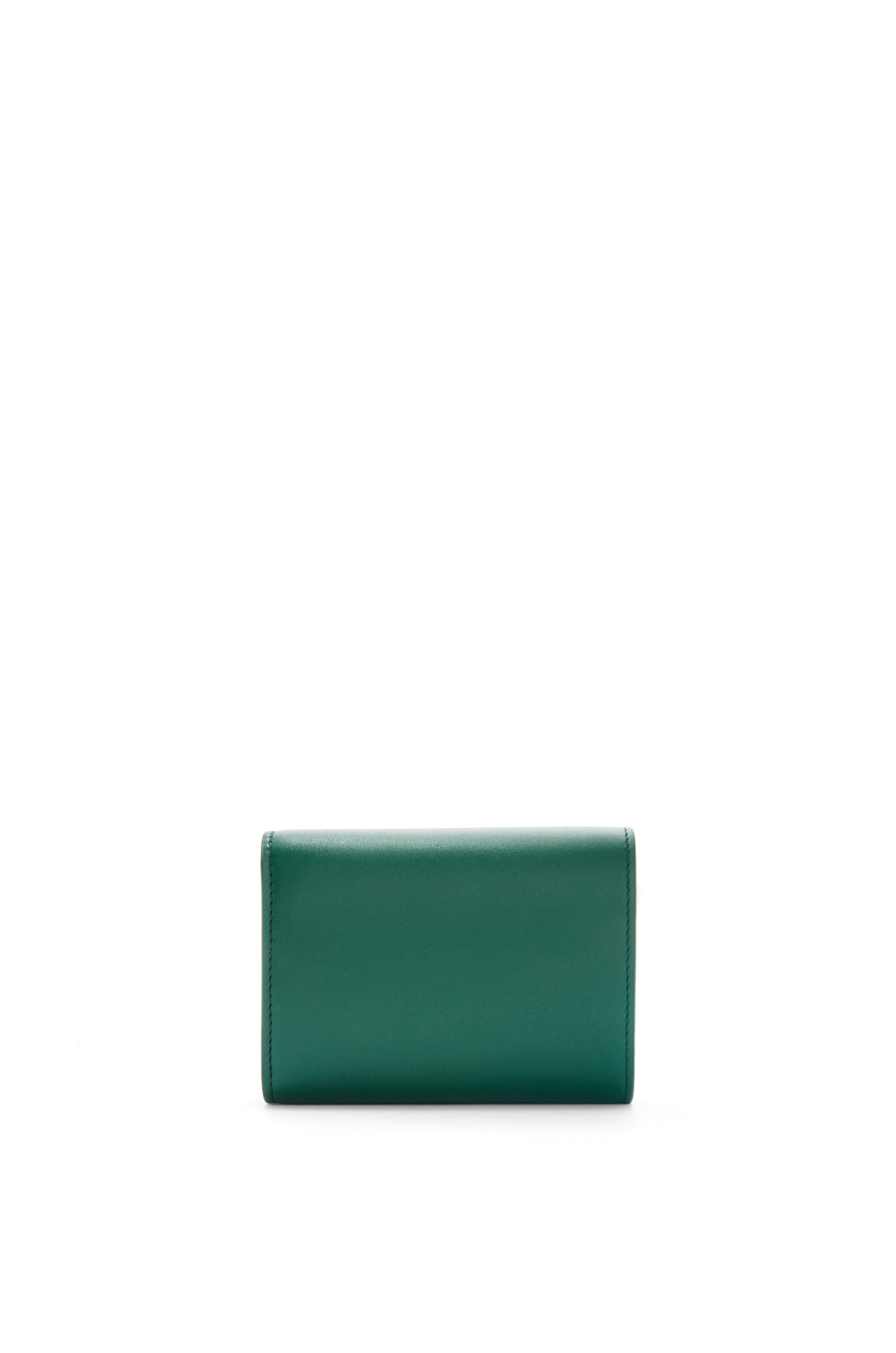 Trifold zip wallet in shiny nappa calfskin - 4