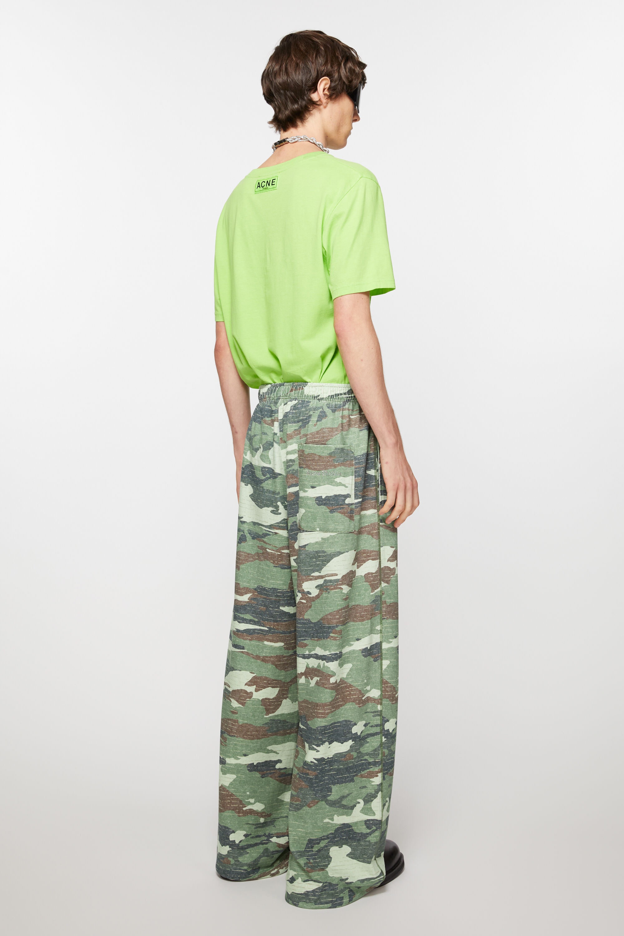 Print sweatpants - Khaki green - 4