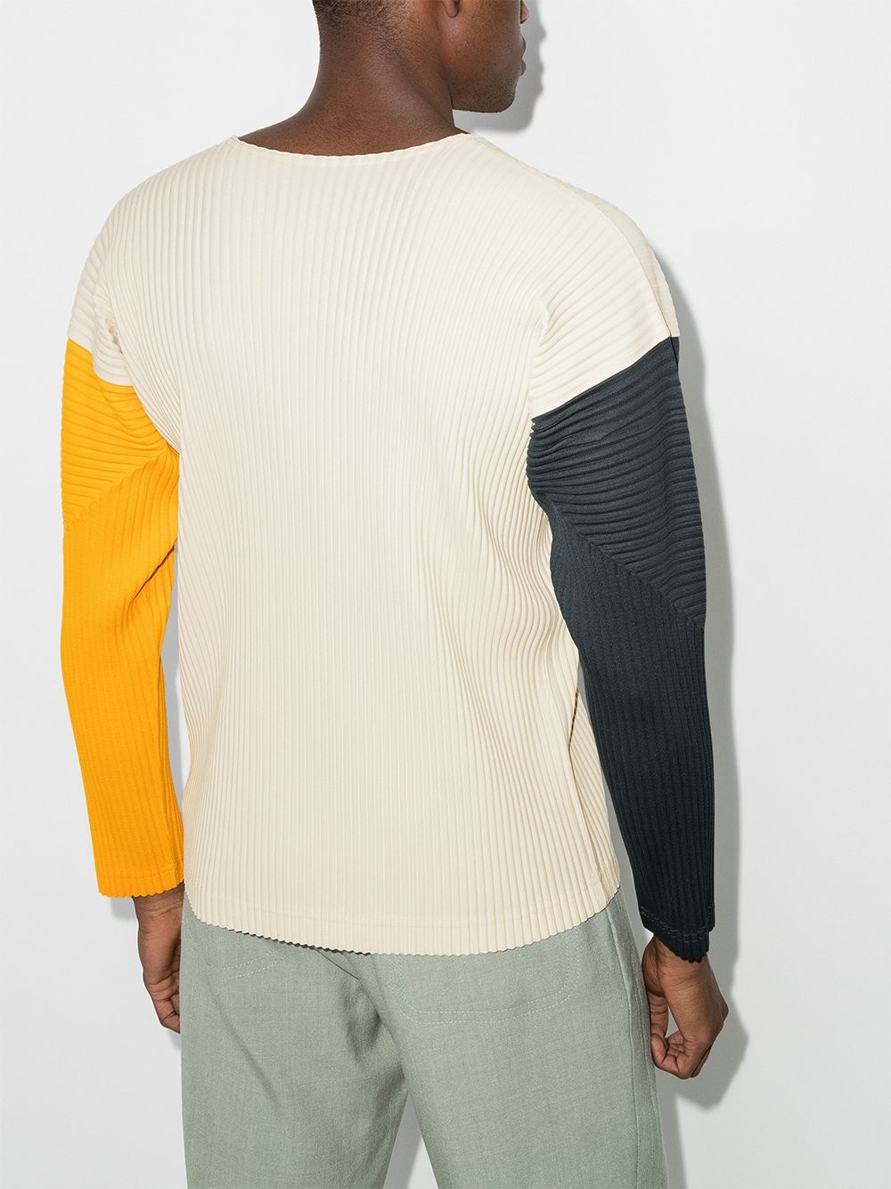 colour-block ribbed jumper - 3