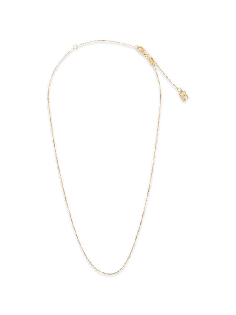 logo charm chain necklace 1