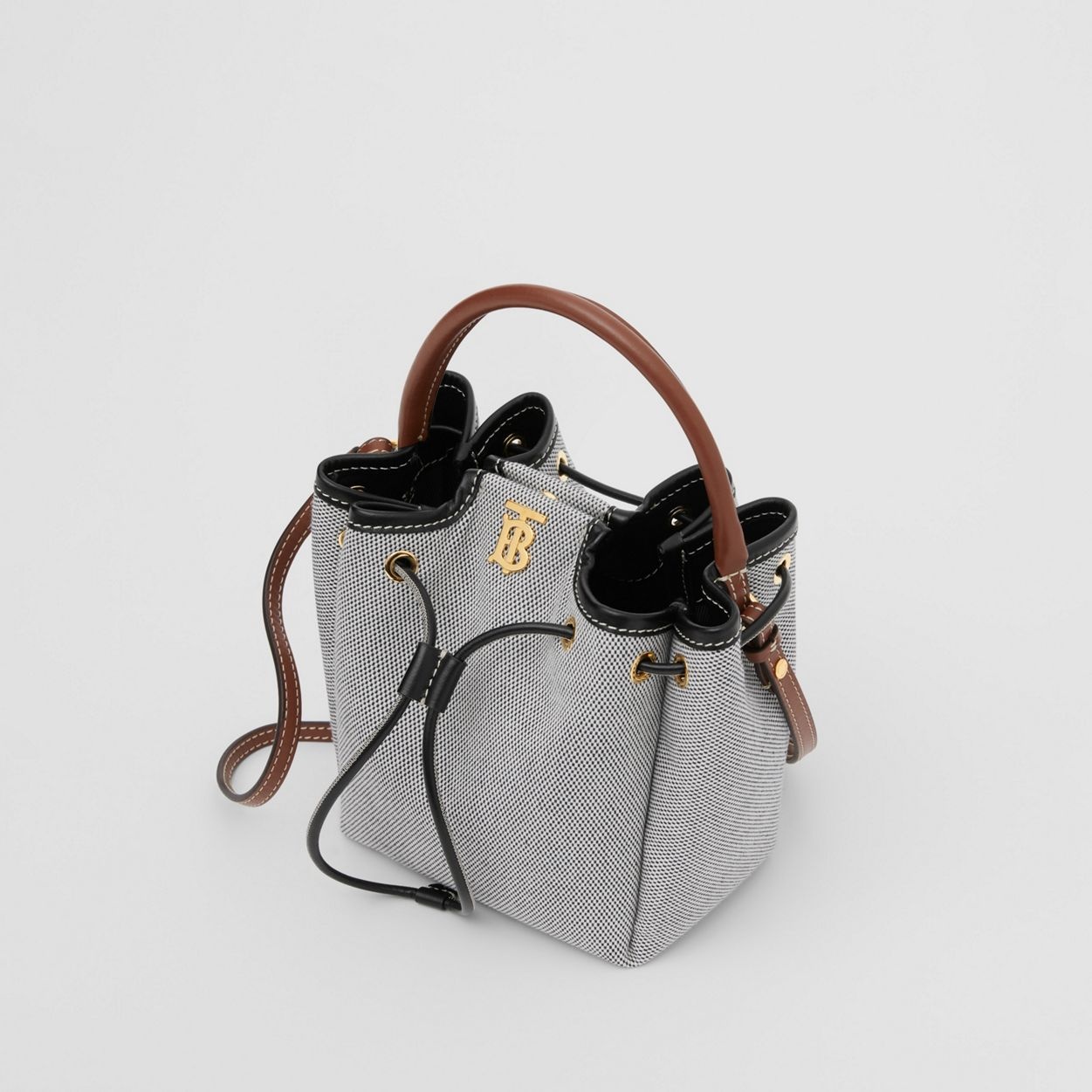 Monogram Motif Canvas and Leather Bucket Bag - 4