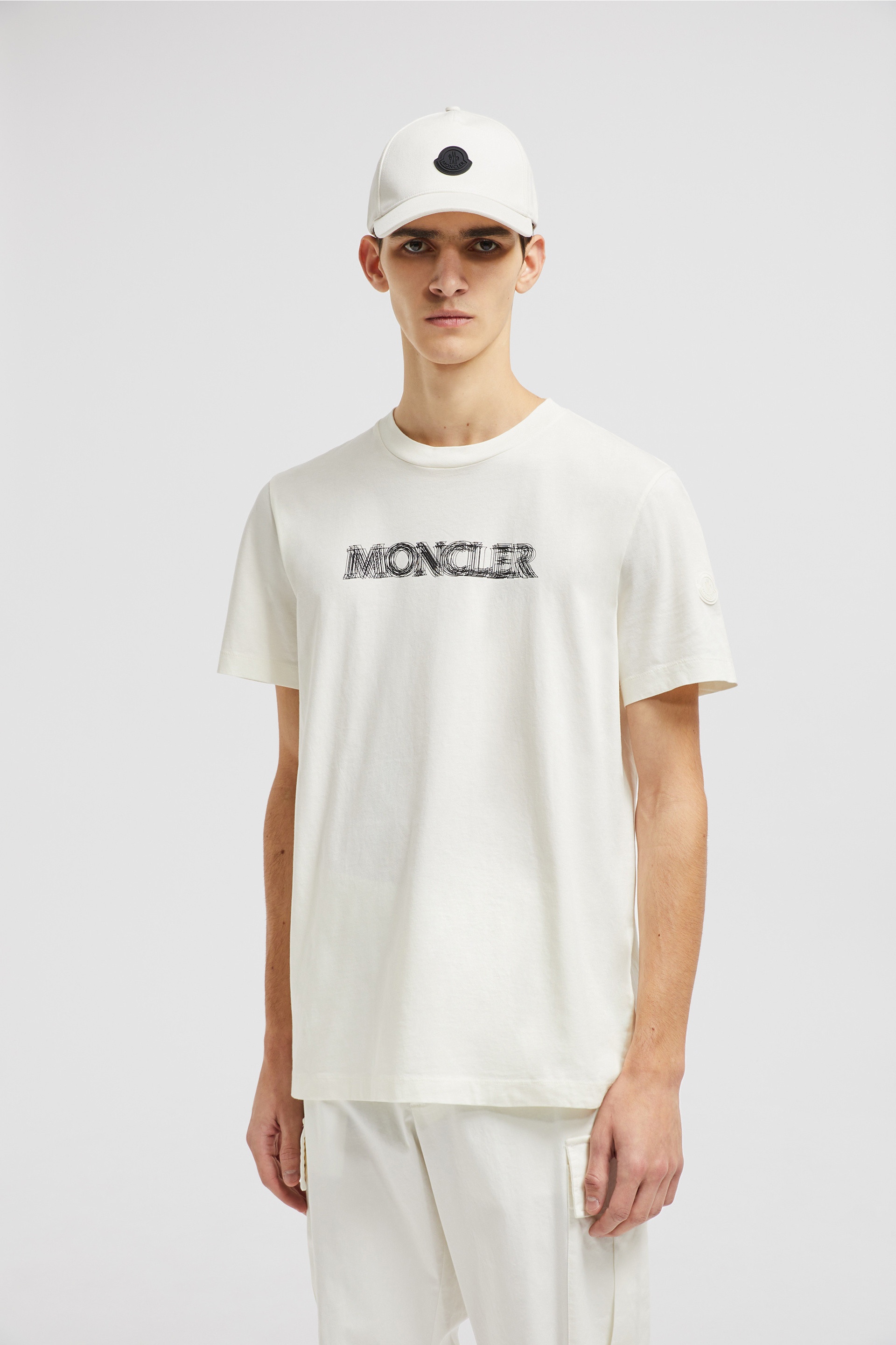 Blurred Logo Cotton T-Shirt - 2