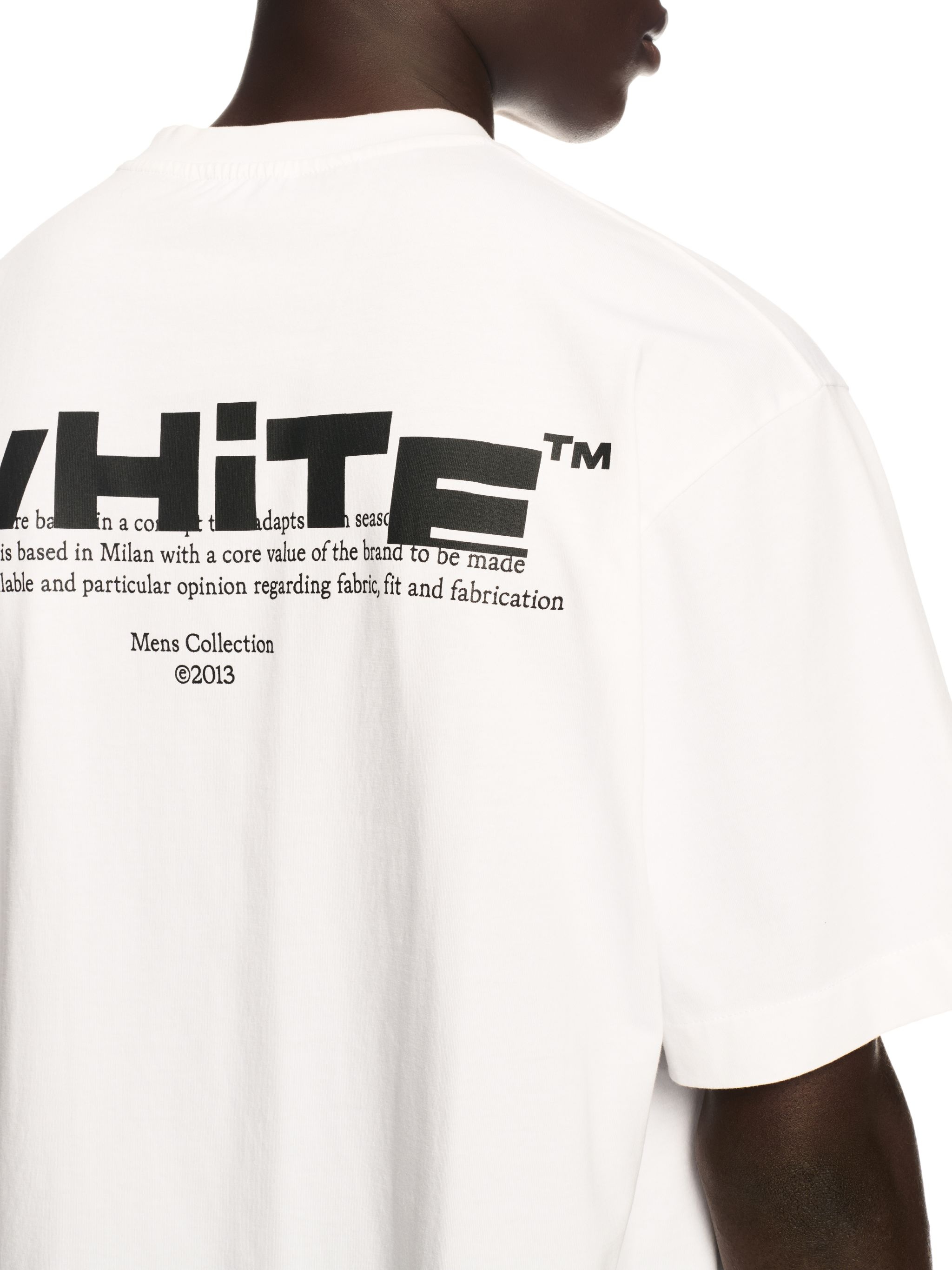 White Off Split T-shirt - 5