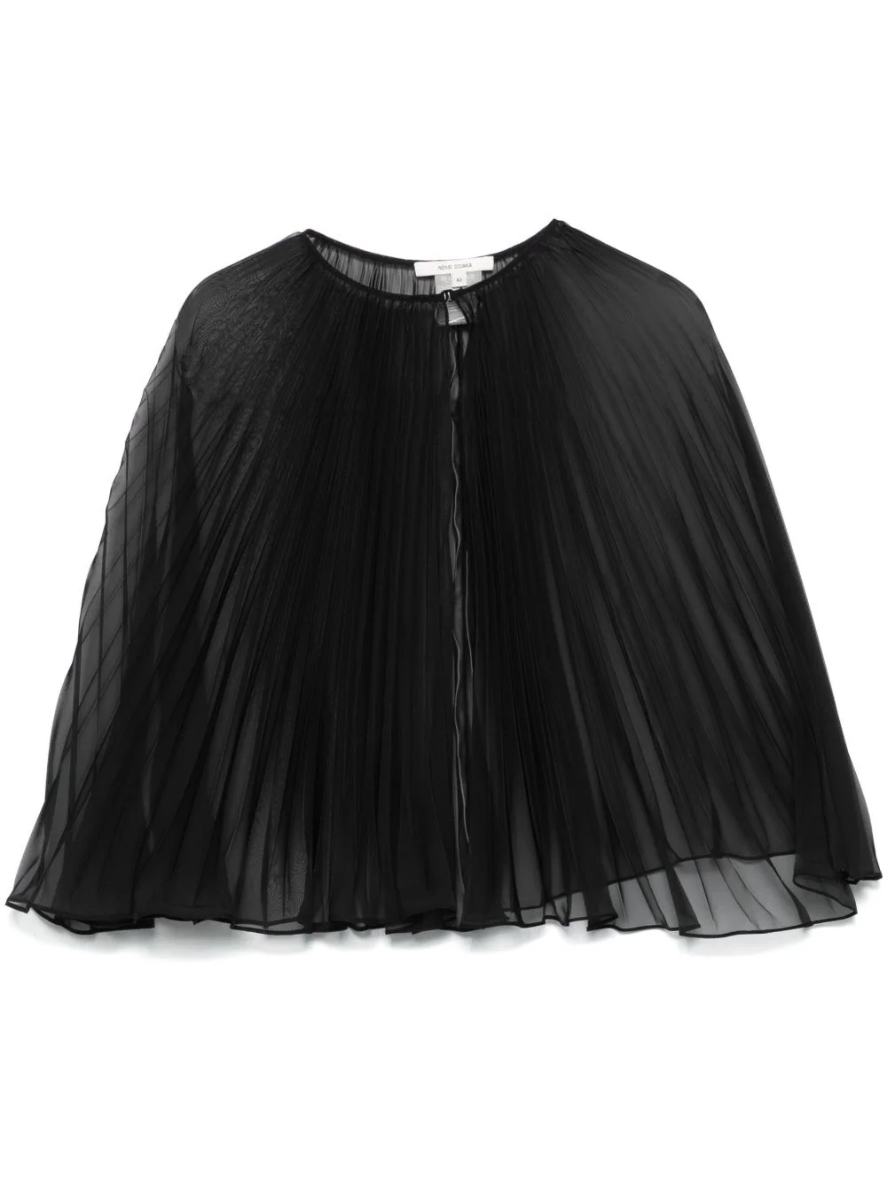 georgette pleated cape - 1
