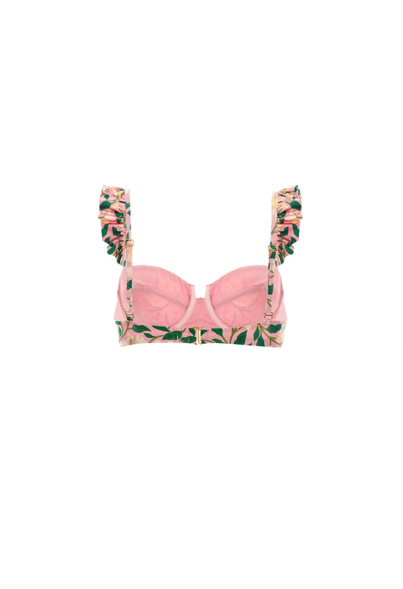 Kiwi Dos Gardenias Rosa Bikini Top 3