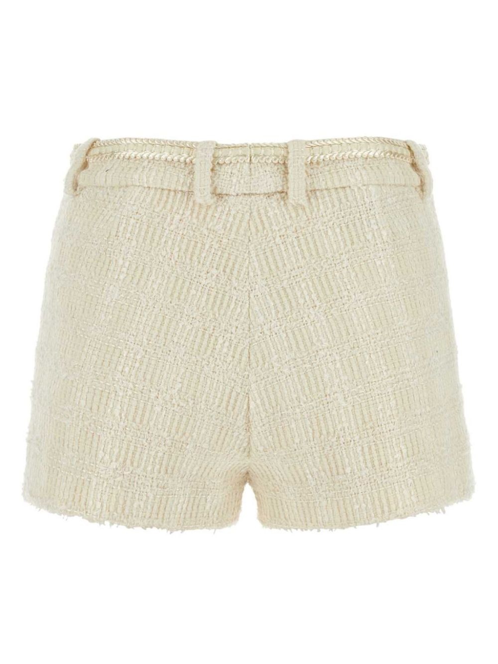 tailored wool-blend tweed shorts - 2
