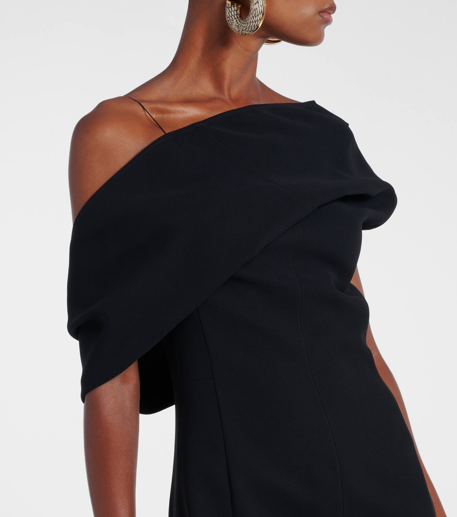 One-shoulder midi dress - 4