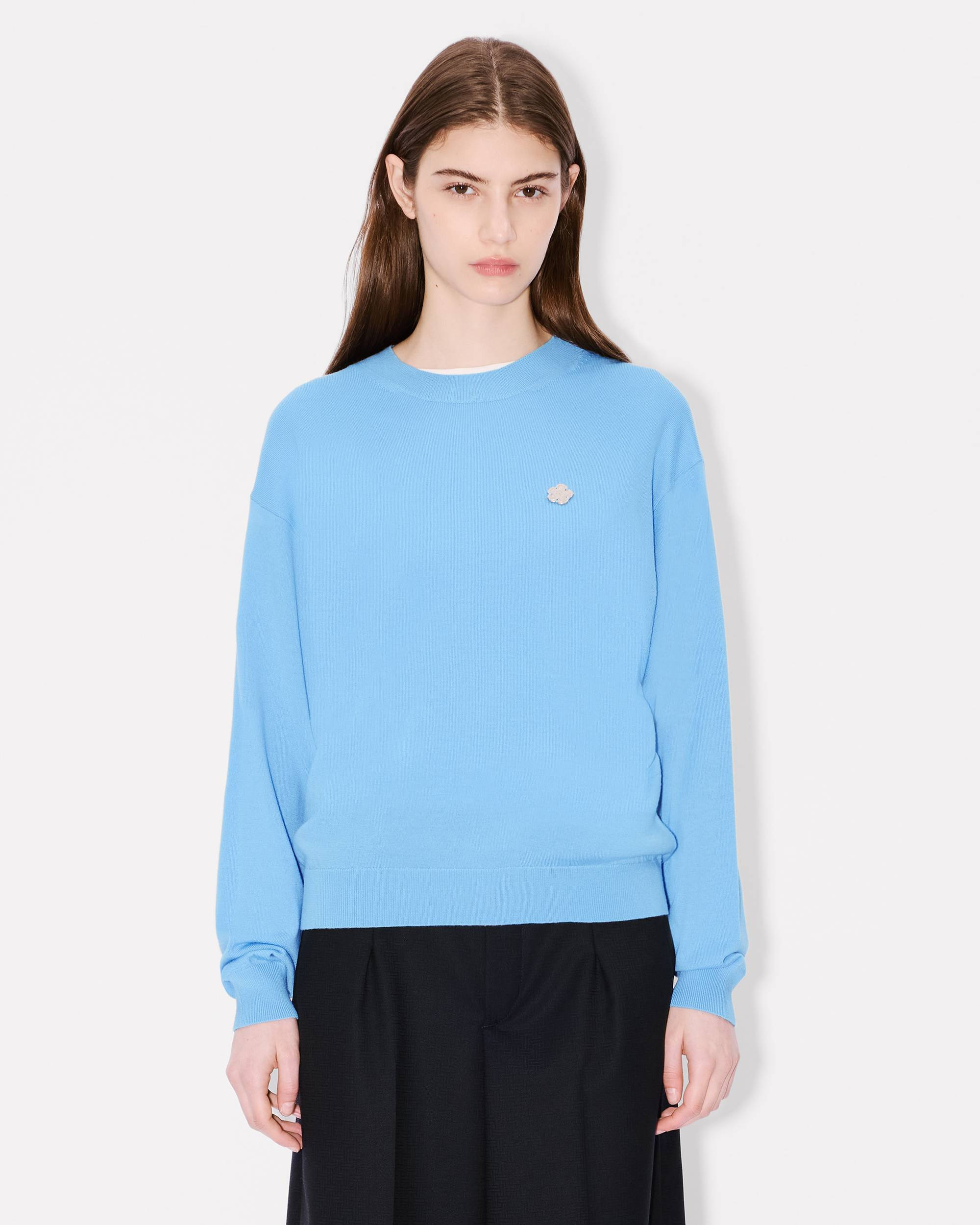 'Boke Flower' embroidered jumper in Merino wool - 3
