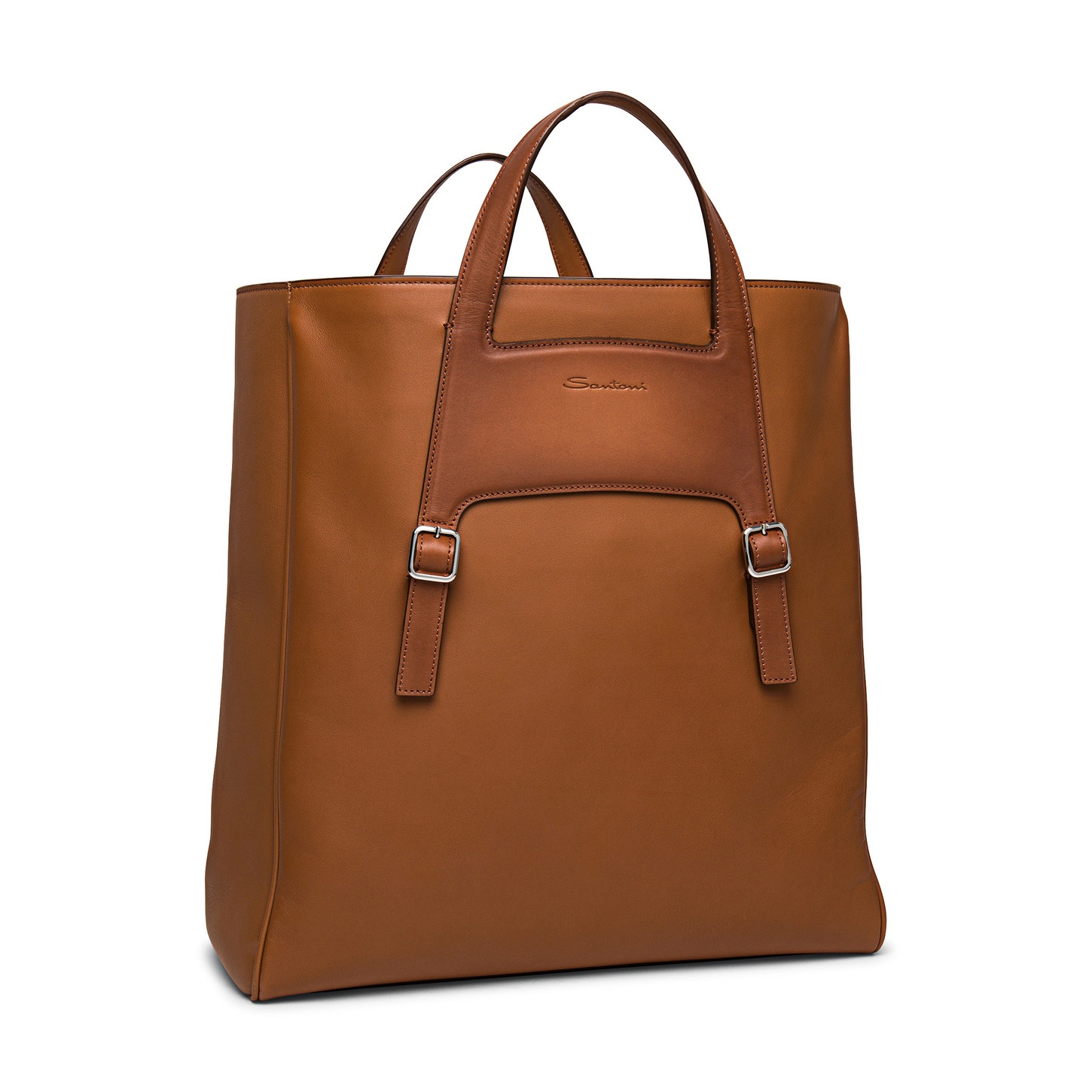 Brown leather handbag - 4