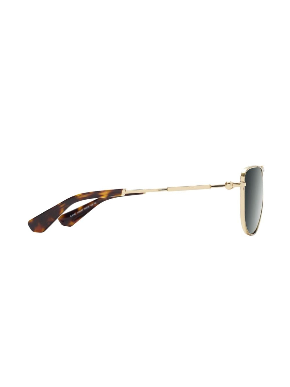 tortoiseshell-effect navigator-frame sunglasses - 2