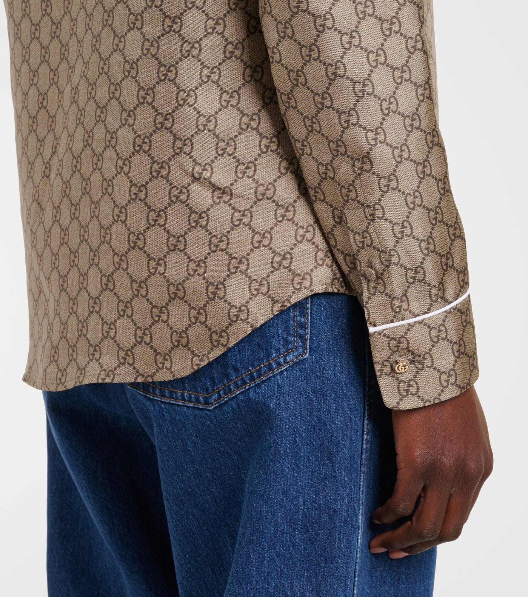 GG silk twill shirt - 5