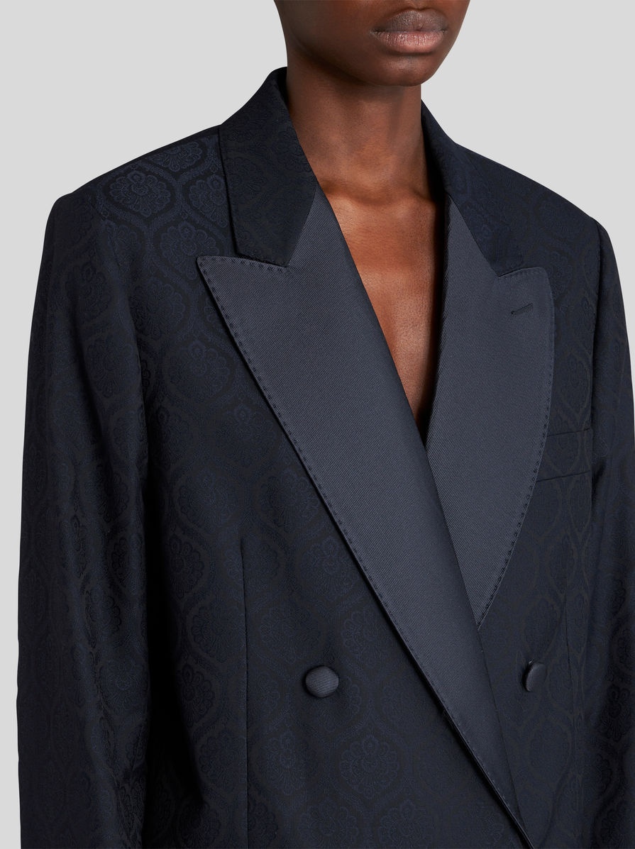 Etro DOUBLE-BREASTED JACQUARD JACKET | REVERSIBLE