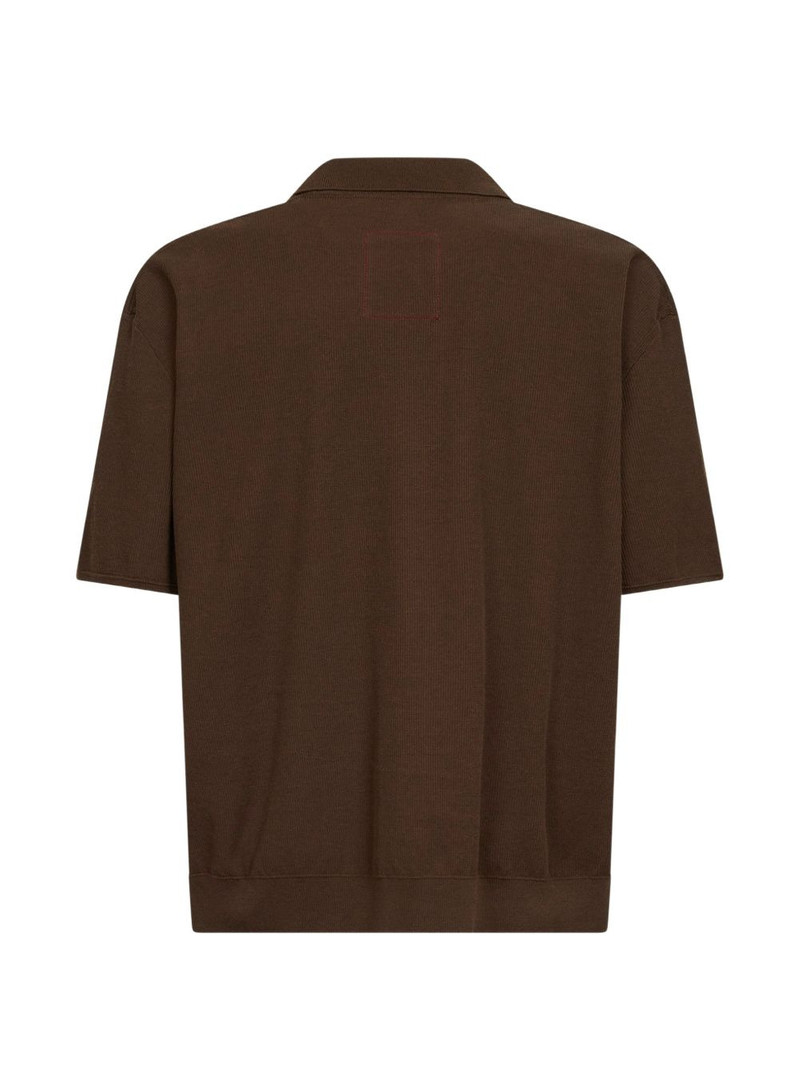 UMA WANG V-neck polo shirt outlook