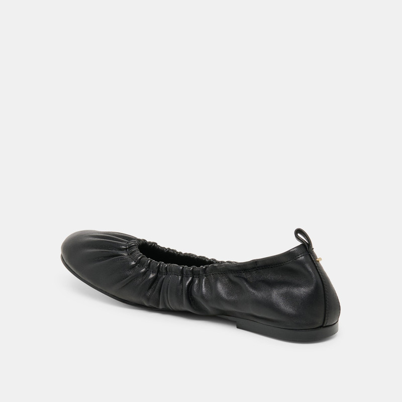 CONRAD BALLET FLATS BLACK LEATHER 5